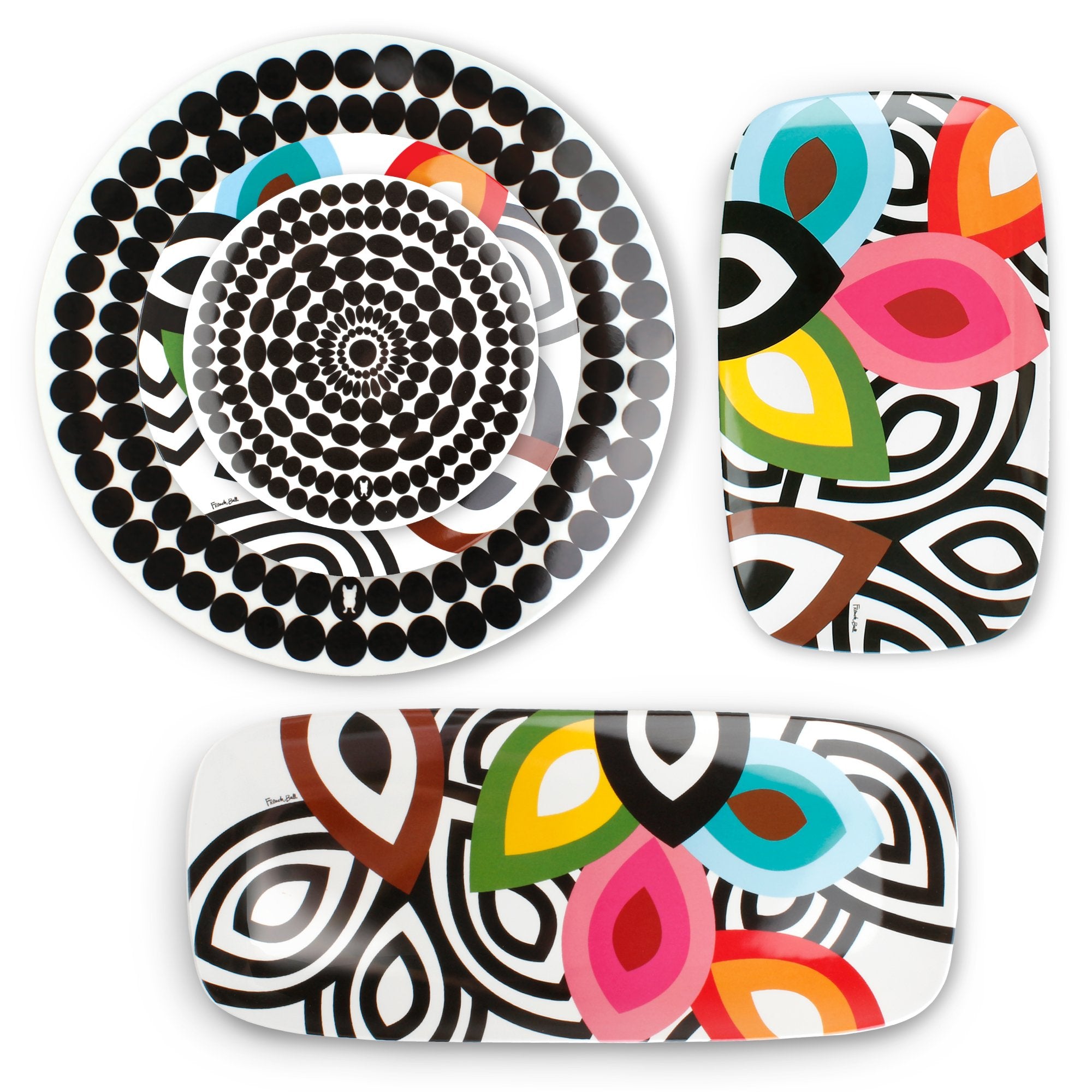 French Bull 15'' Round Platter - Melamine Platters And Serving Ware - Plate, Dish, Serving, Collection - Foli