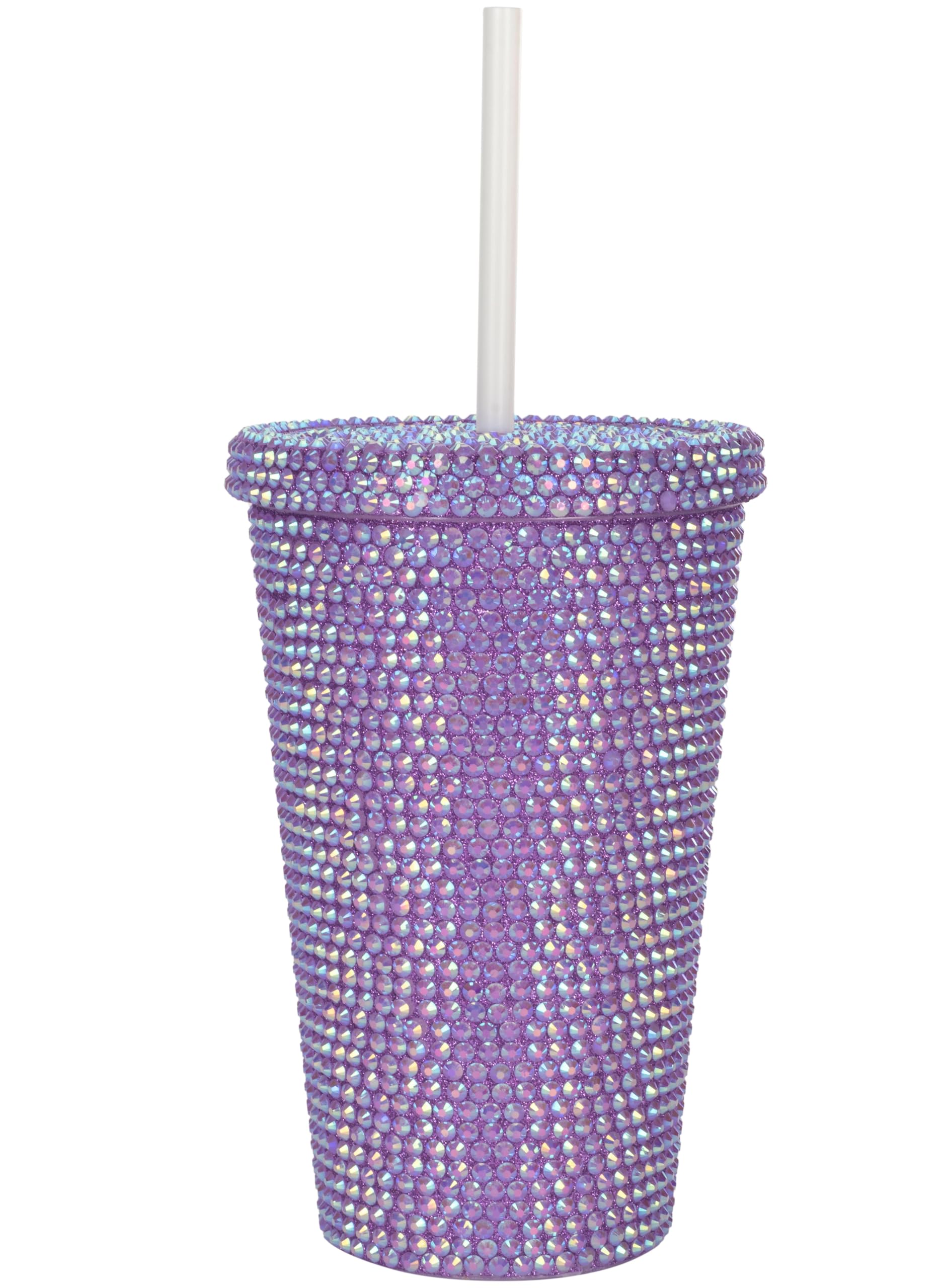 Caysep Women Men Snack And Drink Cup Combo All-In-One Tumbler For On-The-Go (Blue Pack Of 1) (Purple, 12 Ounces)