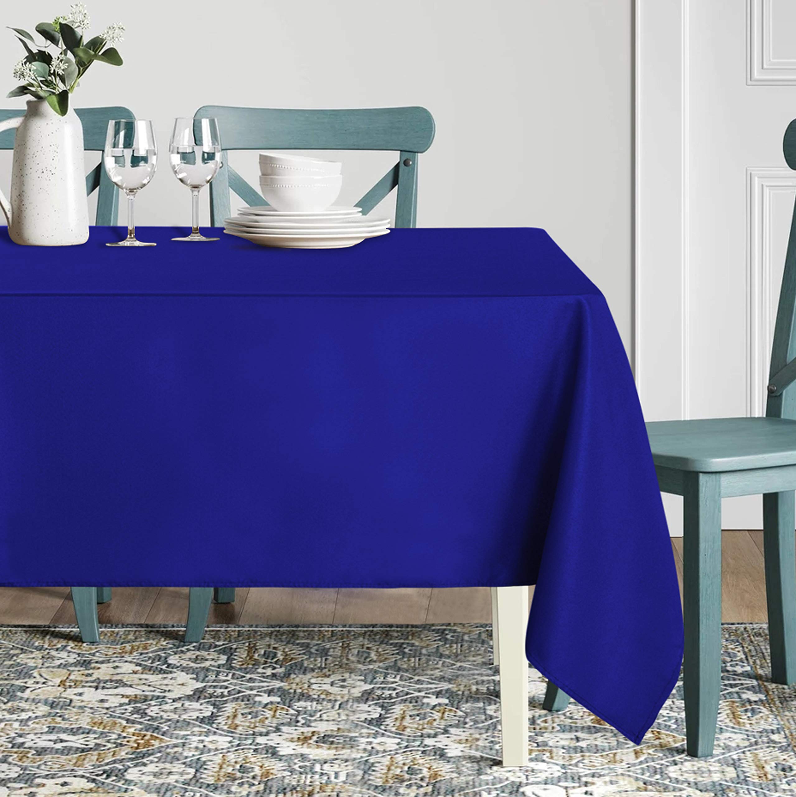 Sancua Rectangle Tablecloth - 60 X 102 Inch - Stain And Wrinkle Resistant Washable Polyester Table Cloth, Decorative Fabric Tabl