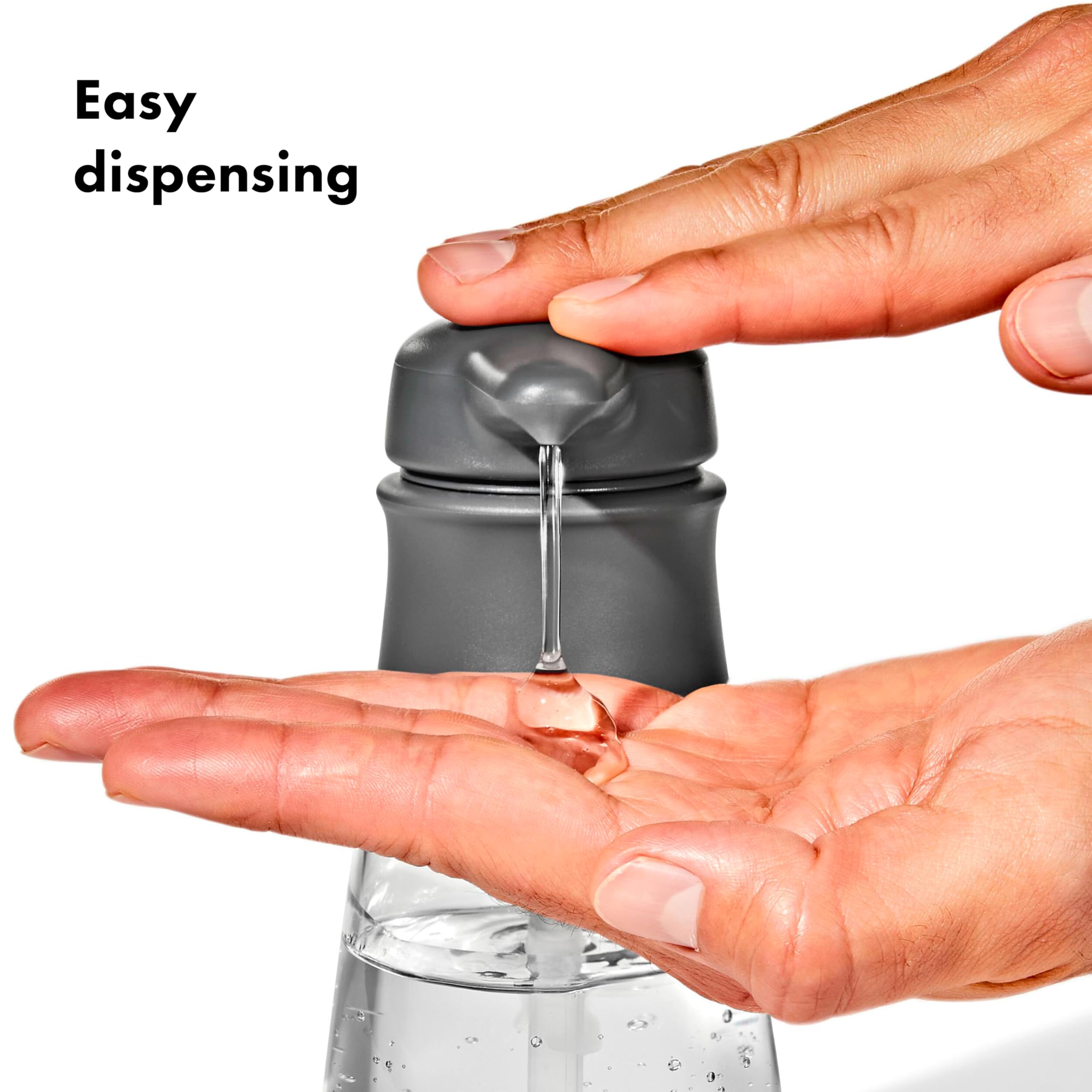 OXO Good Grips Soap Dispenser - 10 oz Charcoal Plastic Model 13398100
