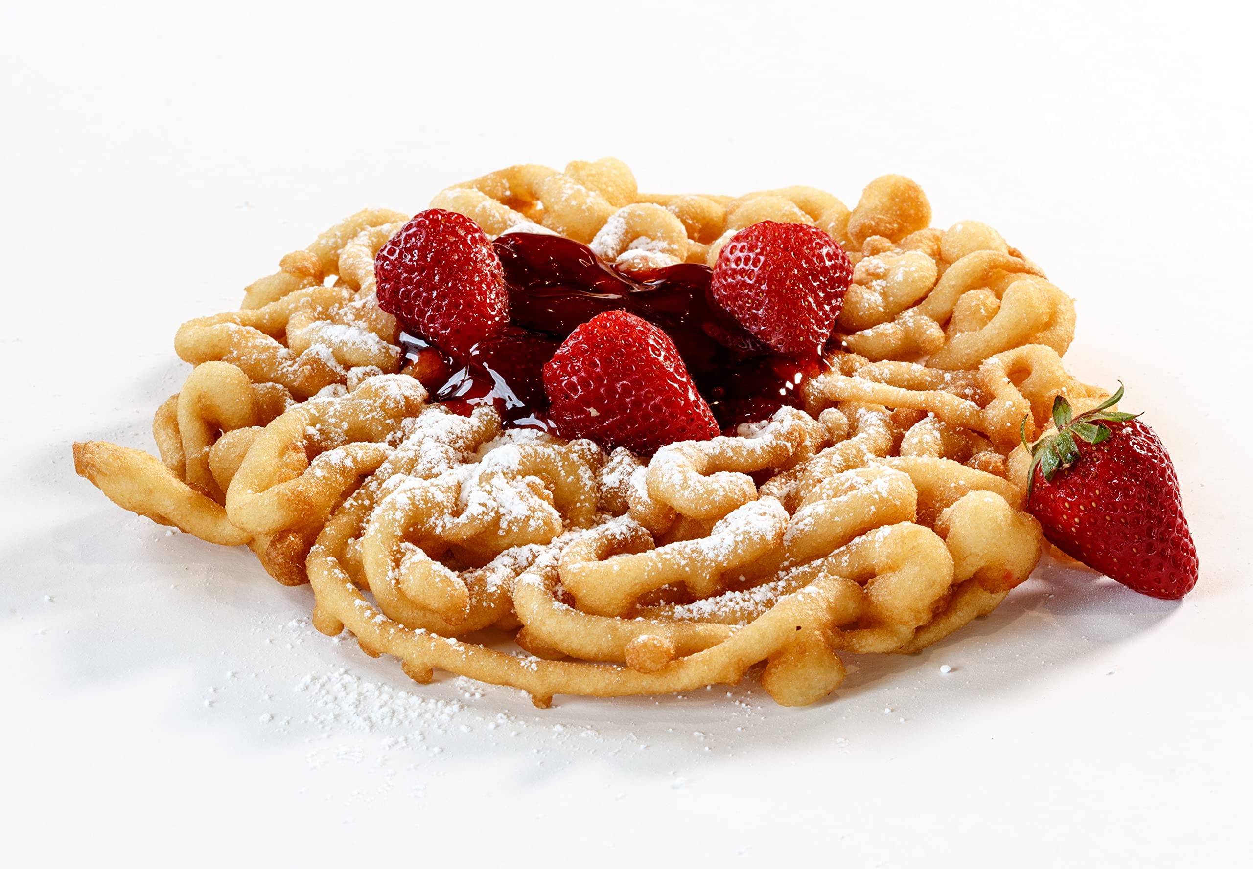 Xcell International Carnival Funnel Cakes Deluxe Kit - (2) Original Mixes, Pitcher, Fry Ring & Tongs - 3.84 Ounce (Pack of 5)