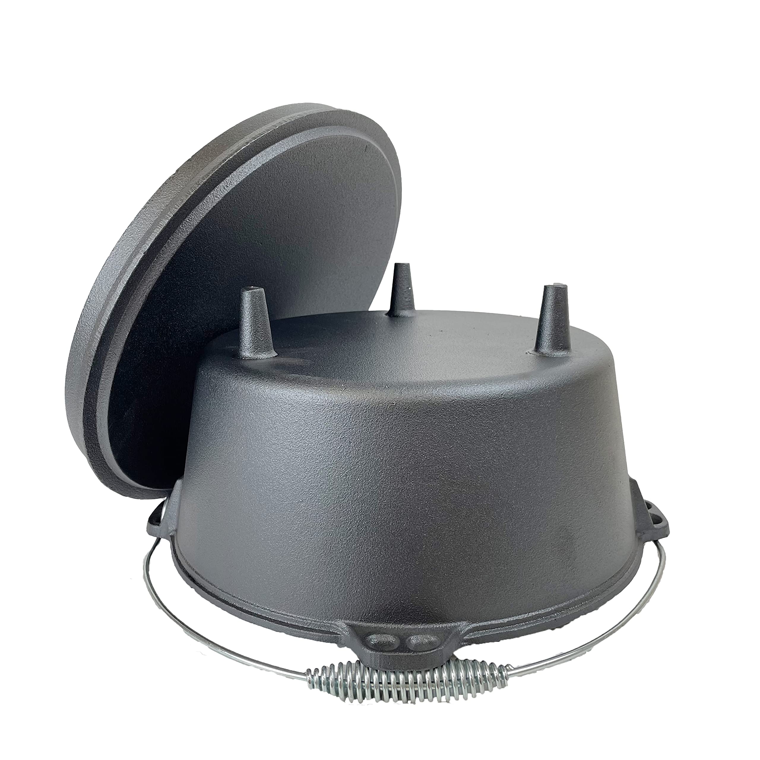 Cuisiland Pre-Seasoned 9 Quart Cast Iron Dutch Oven With Lip Lid And 3 Legs