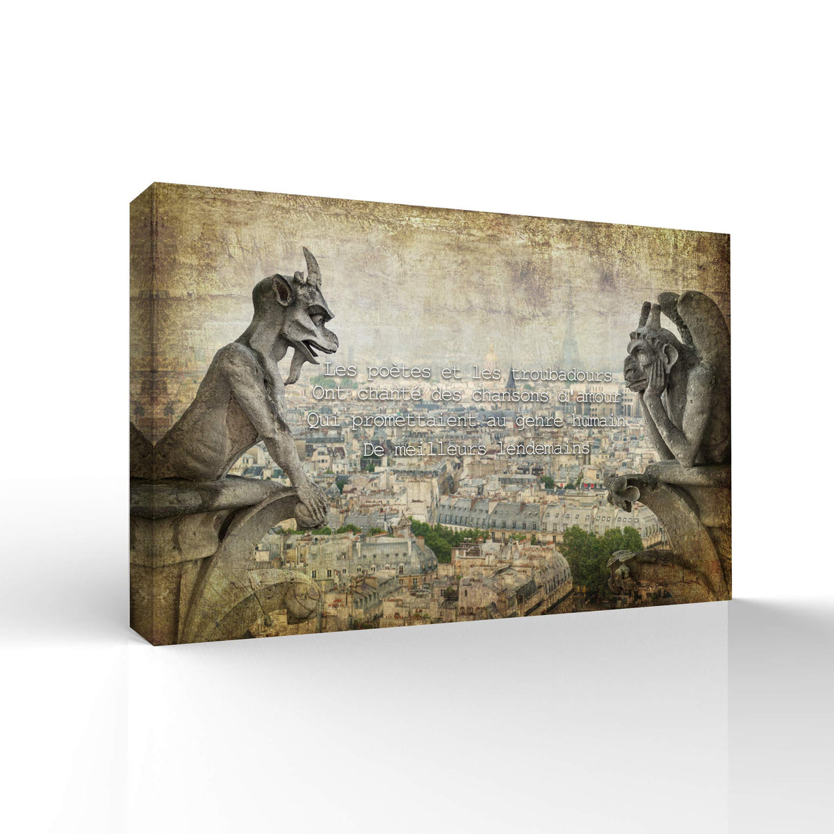 Wall26 Canvas Wall Art Memory Cath  Drale Notre Dame De Paris Home Prints Ready To Hang - 12X18 Inches