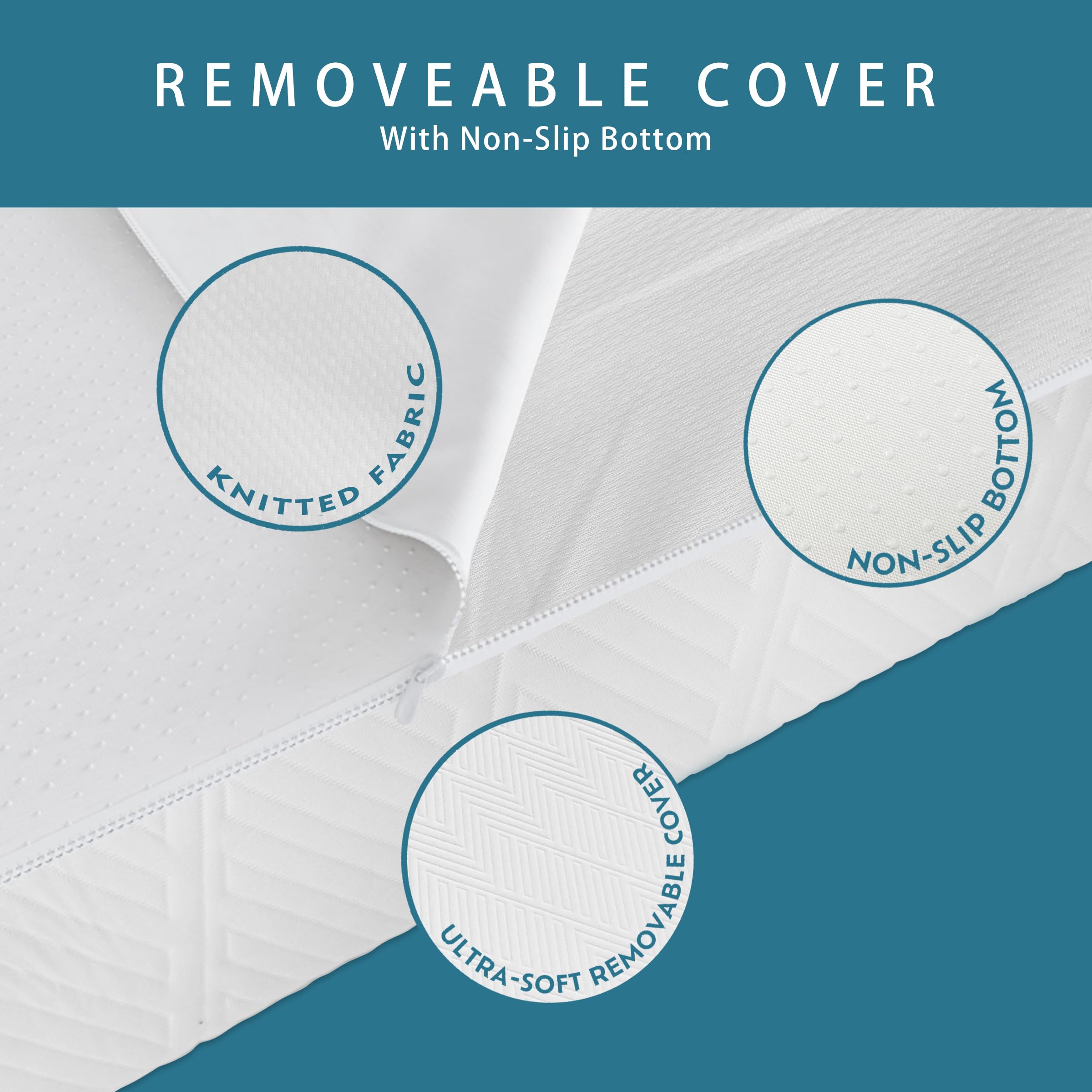 Artleta-Zg 4.5 Inch Memory Foam Sofa Bed Replacement Mattress For Full Size Sleeper | Oeko-Tex| Certipur-Us Certified | Washable