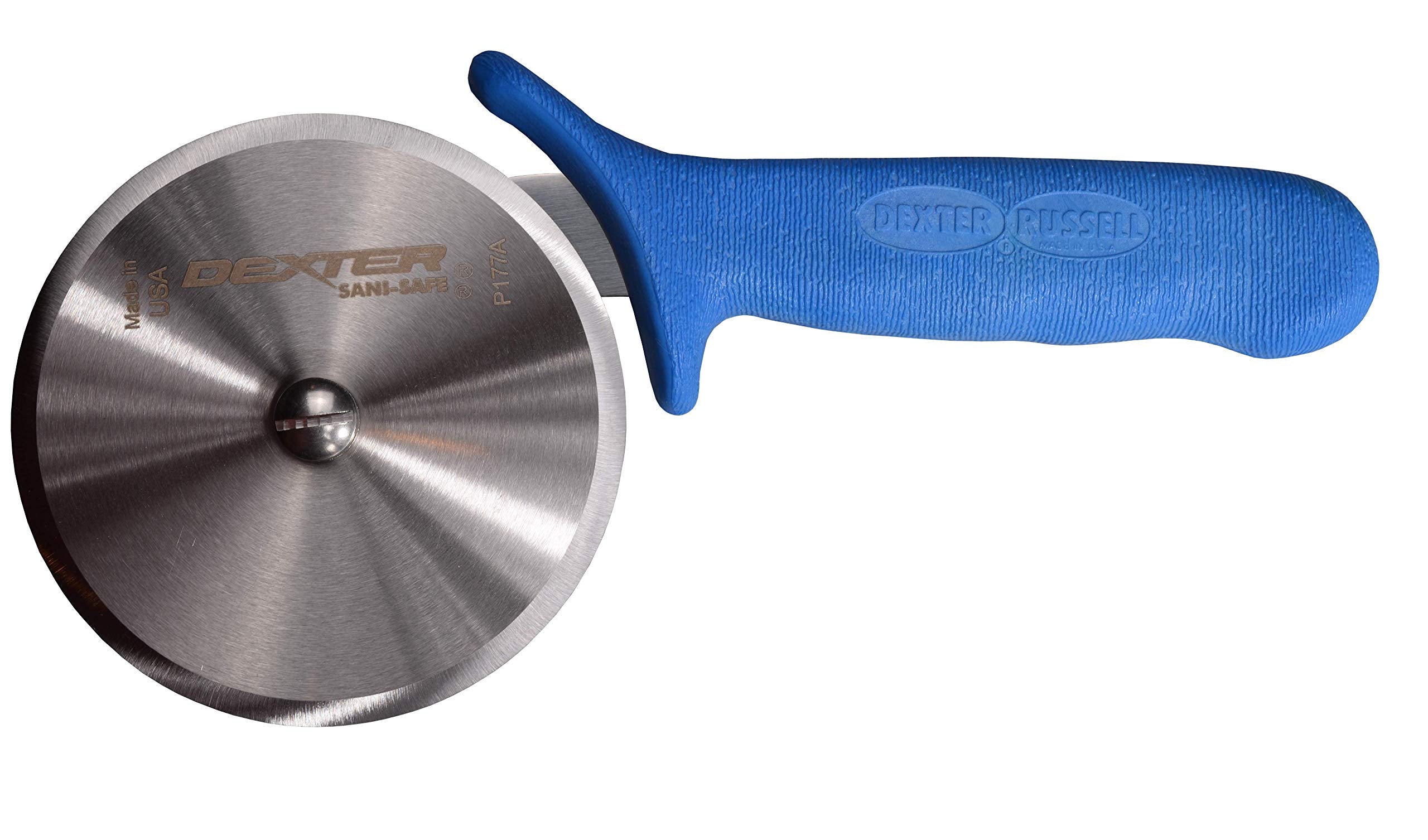 Dexter-Russell P177Ah 4'' Pizza Cutter With High-Heat Blue Handle