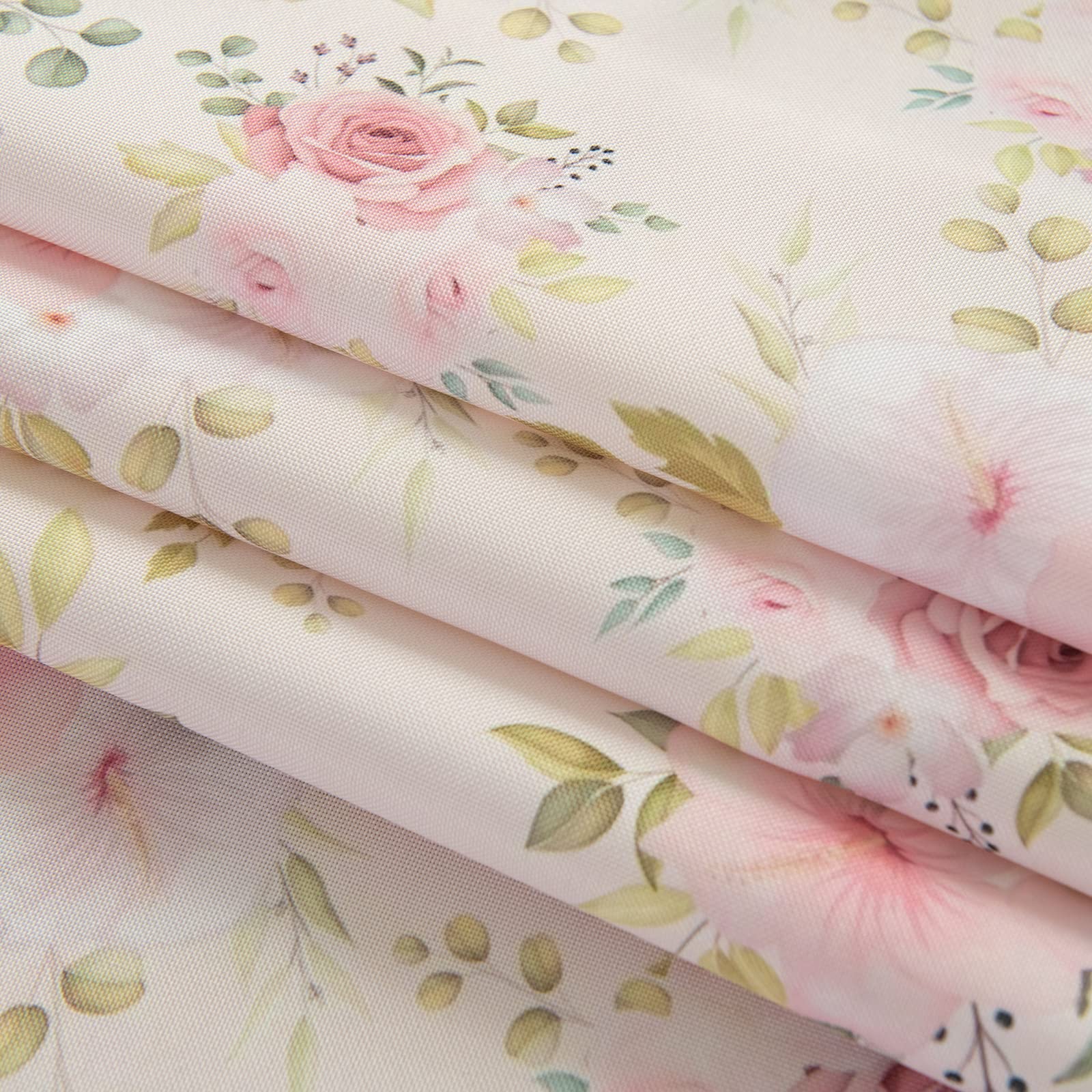 Joyfol Day Flower Tablecloth, Pink Floral Table Cloth For Rectangle Tables,Waterproof Resistant Rose Table Cover For Valentines,