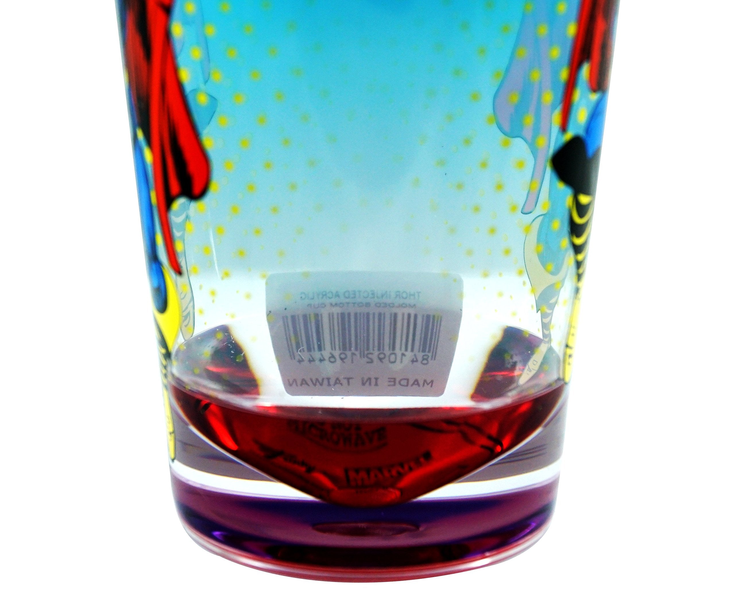 Just Funky 19 Oz Marvel Official Thor: Comic Book Original Premium Acrylic Pint Glass