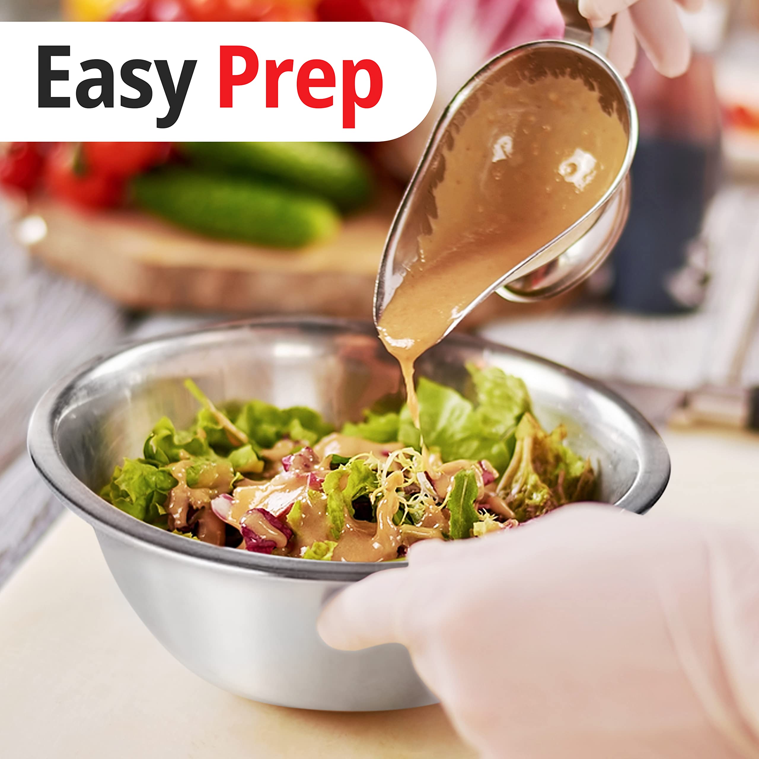 Culigrade Stainless Steel Mixing Bowl Set Of 6-0.75, 1.5, 3, 4, 5, 8 Quart Sizes - Nesting, Durable, Easy To Clean, Ideal For Ba