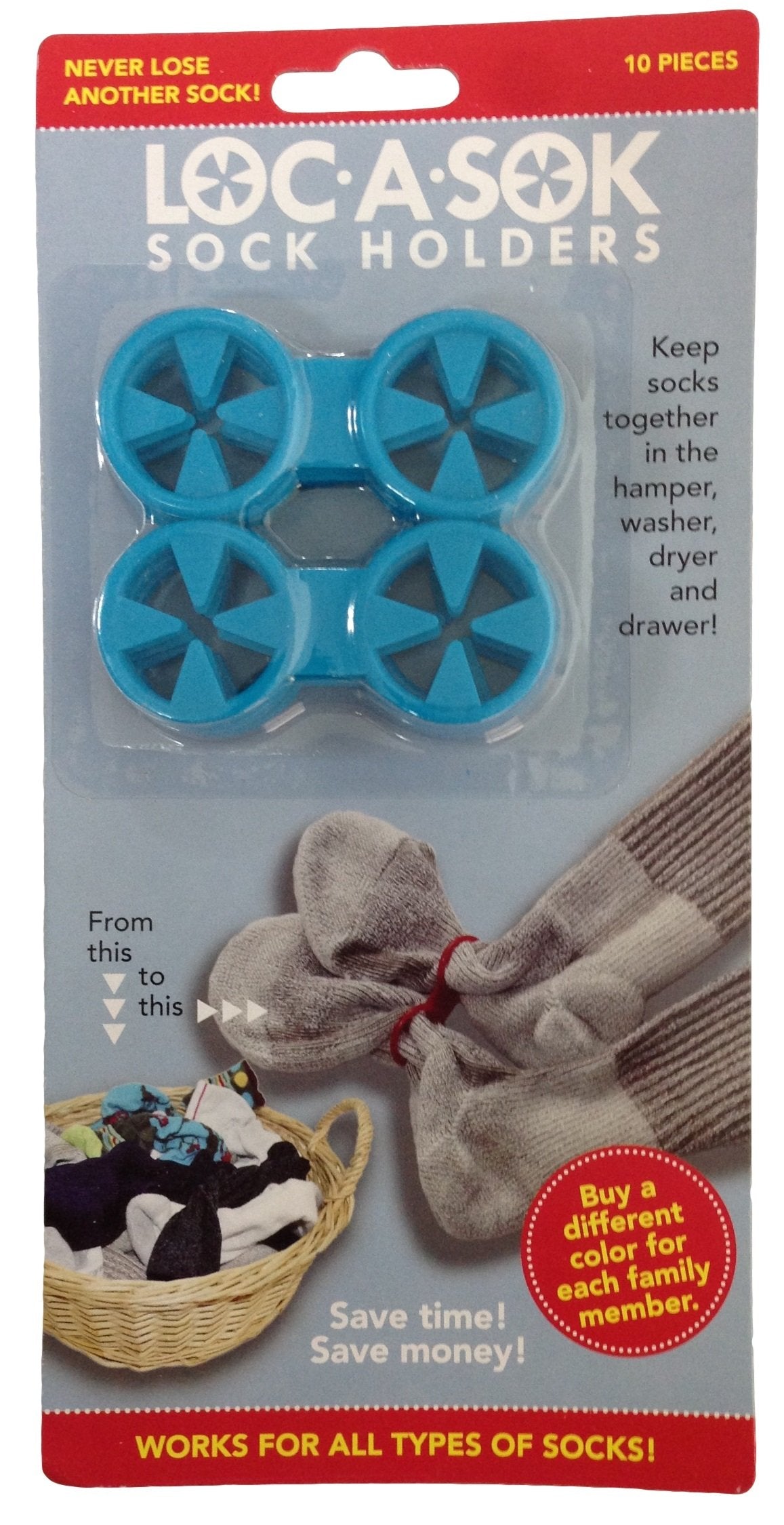Loc A Sok Sock Locks (Blue)