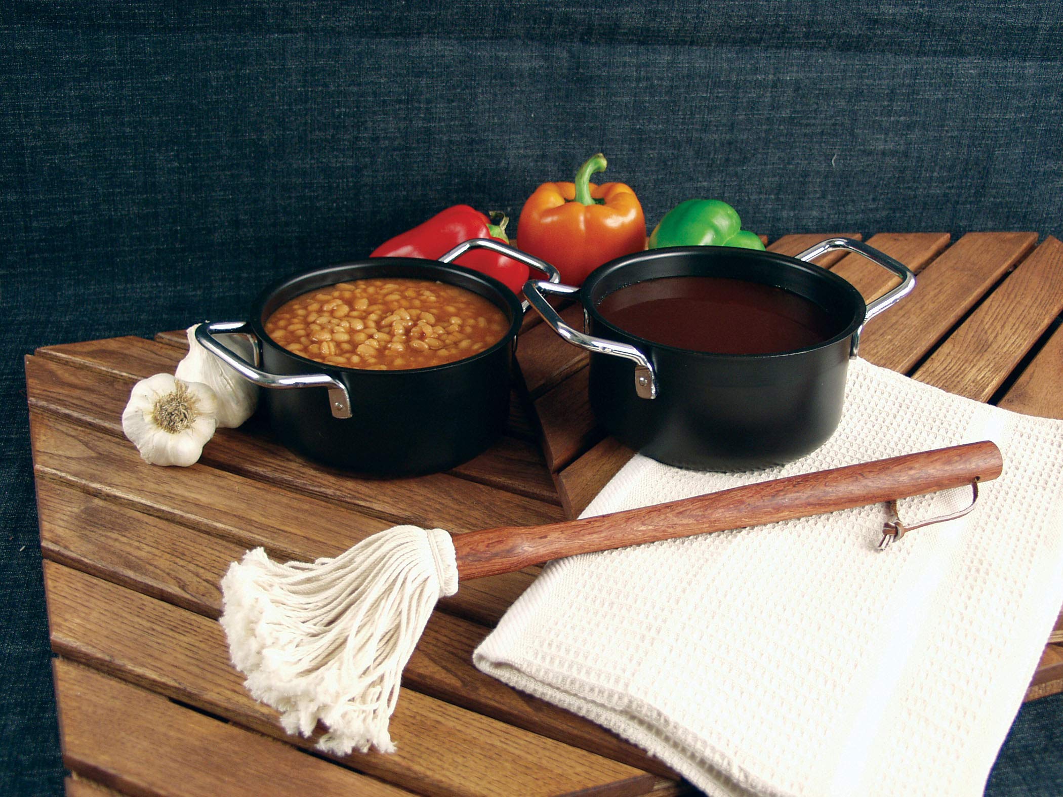 Charcoal Companion Rosewood 17-Inch Handle Barbecue Sauce Mop