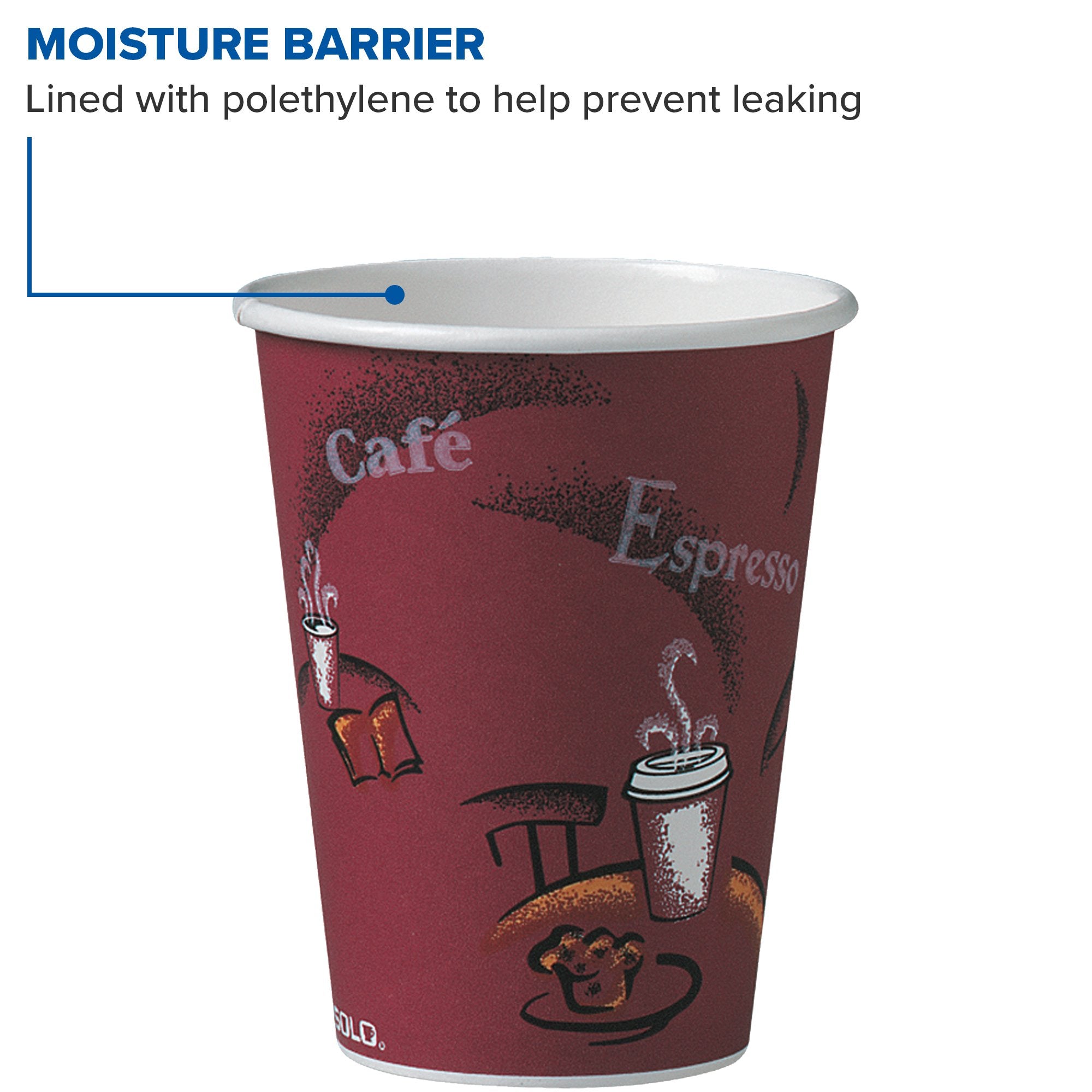 Solo Of12Bi-0041 12 Oz Bistro Ssp Paper Hot Cup (Case Of 300)