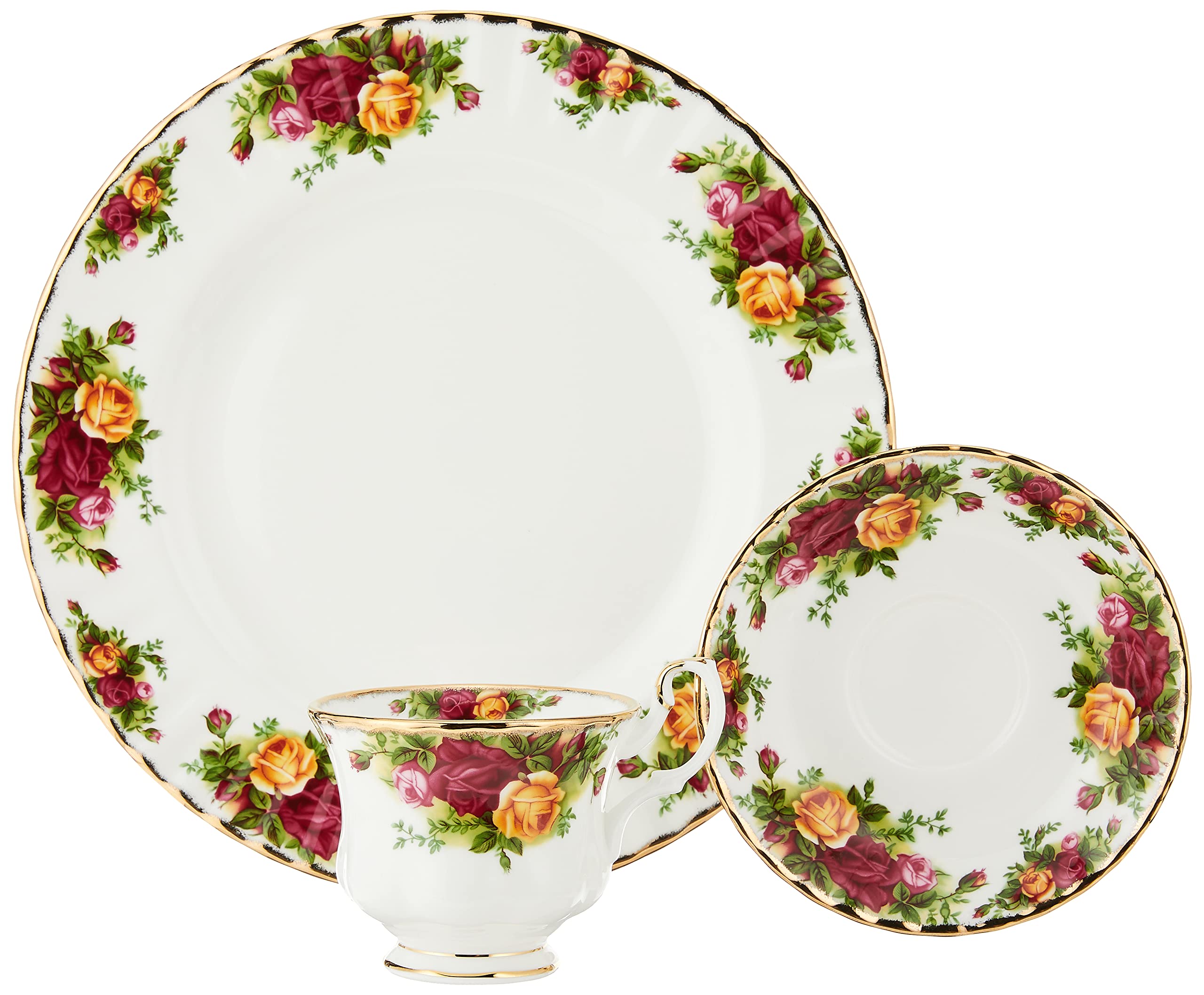 Royal Albert Old Country Roses 12-Piece Dinnerware Set, Multi