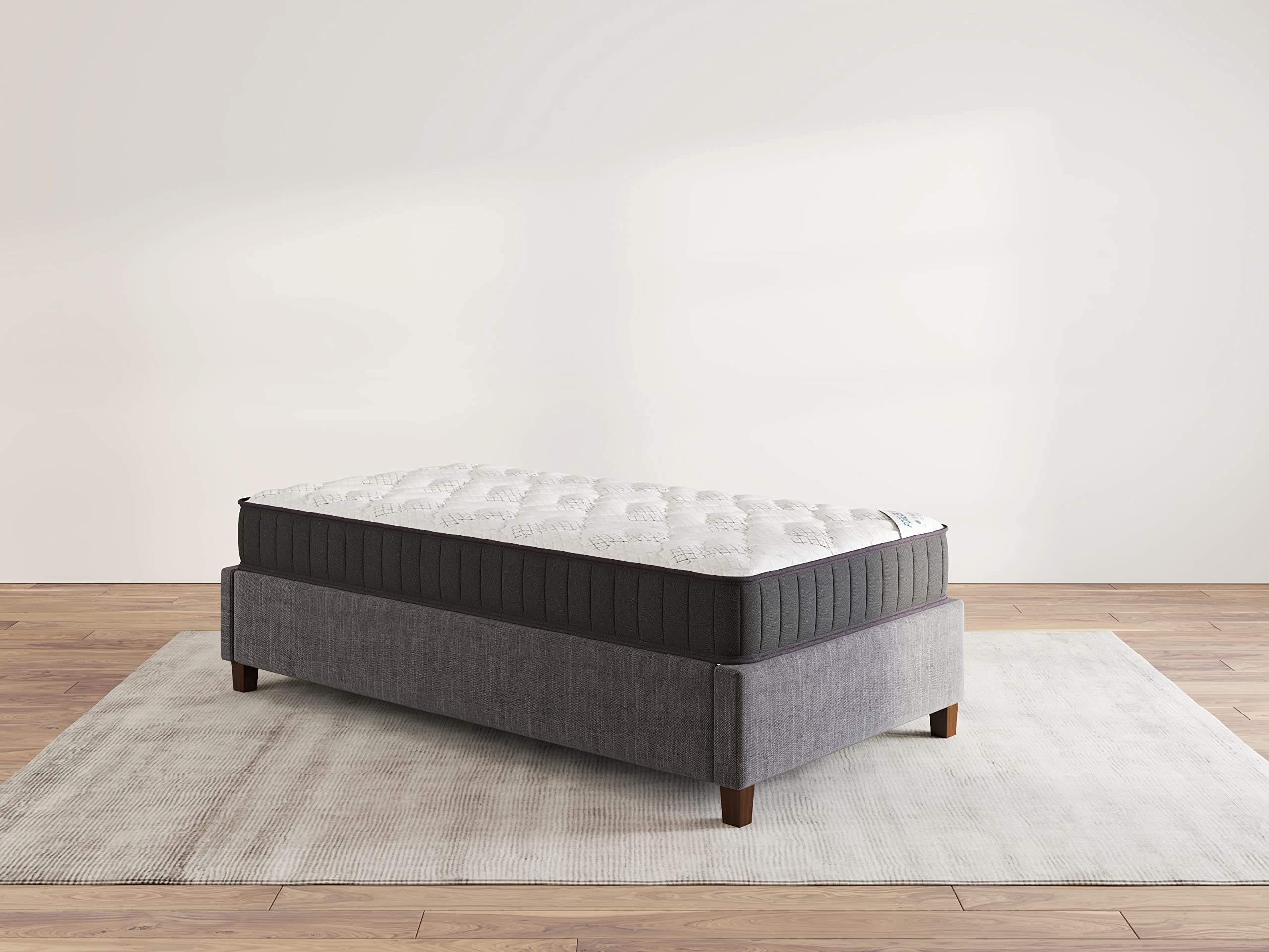 Ottomanson 9'' Twin Mattress In A Box Made In Usa, Medium-Firm Mattress, Hybrid Mattress Cool Improved Airflow With Edge To Edge