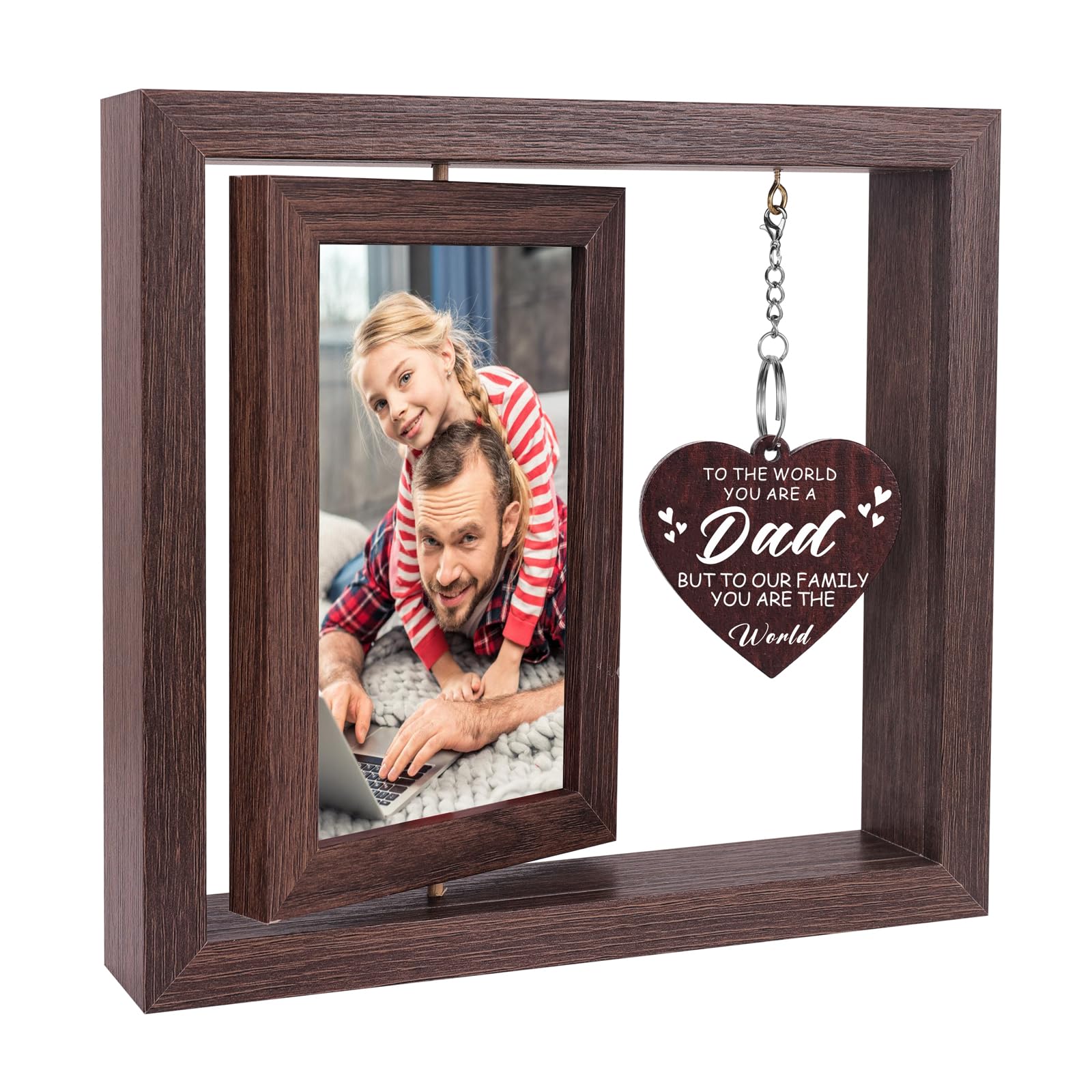 Boiveco Christmas Gifts for Dad from Daughter Son, Dad Gifts for Fathers Day Picture Frames, Gifts for Dad Who Wants Nothing, Da