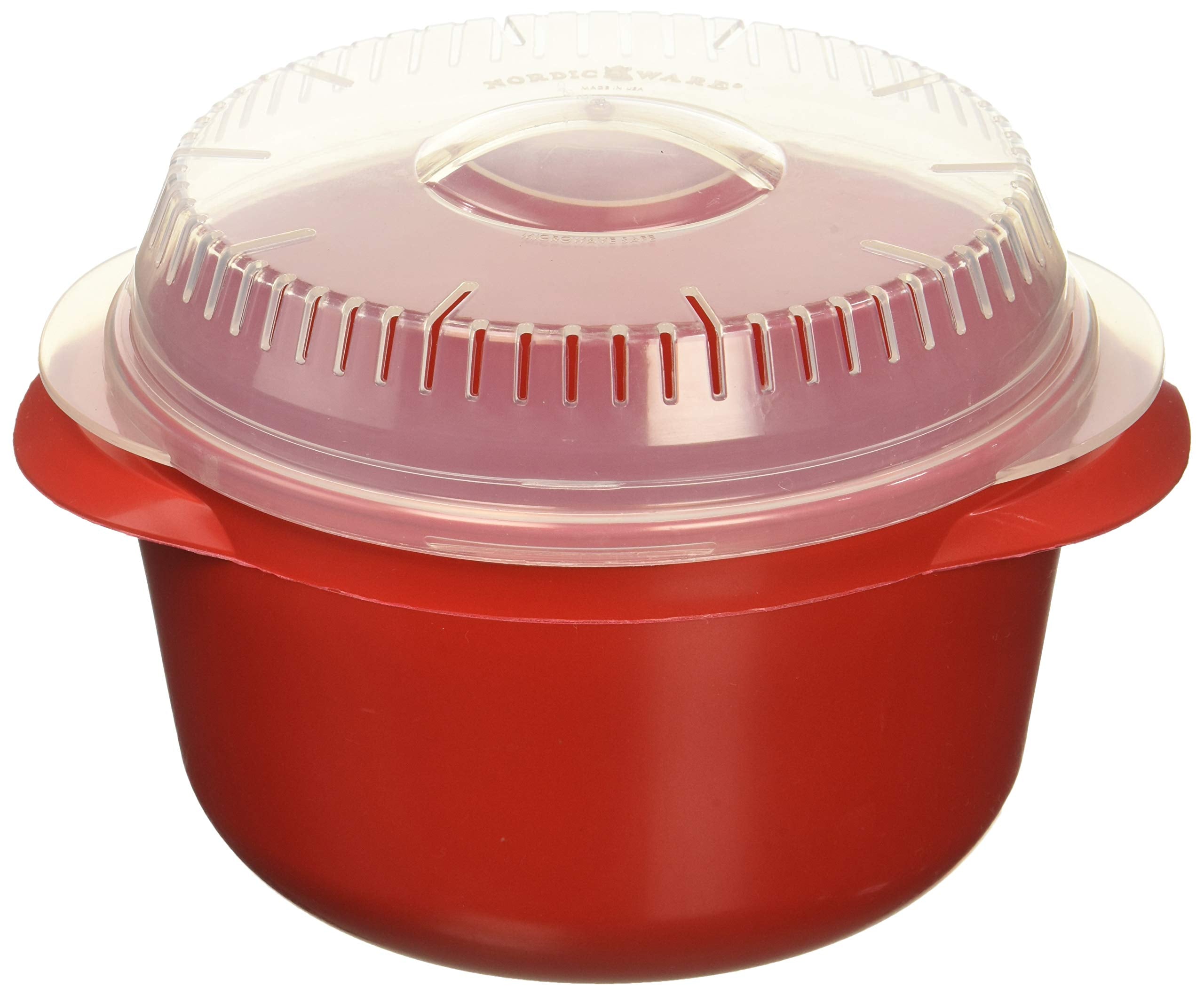 Nordic Ware Microwave Multi-Boiler, 5.5 Cup, Red