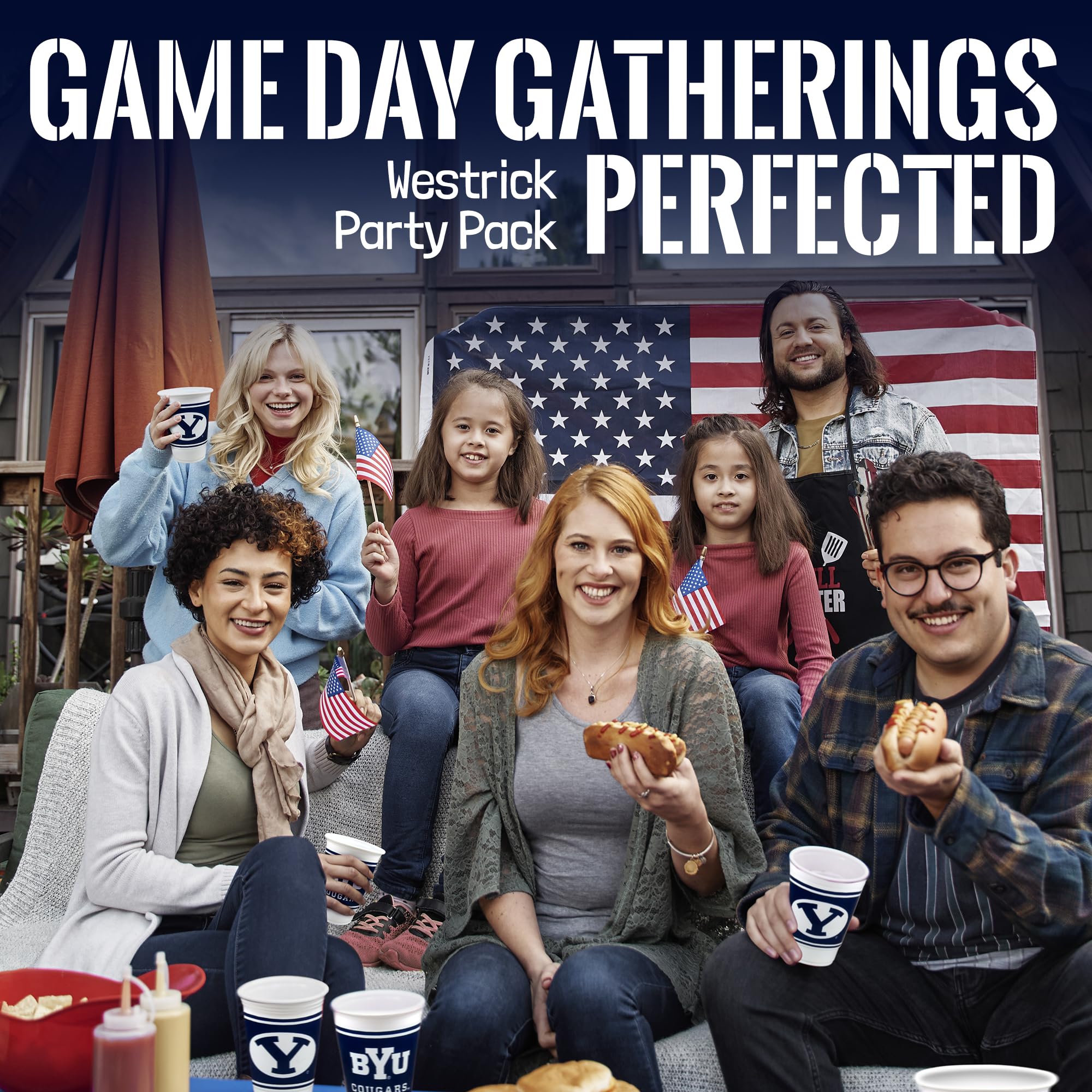 Virginia Tech Hokies Party Supplies 48 Piece Officially Licensed University Set: 16 Oz. Plastic Beverage Cups, 9'' Paper Plates,