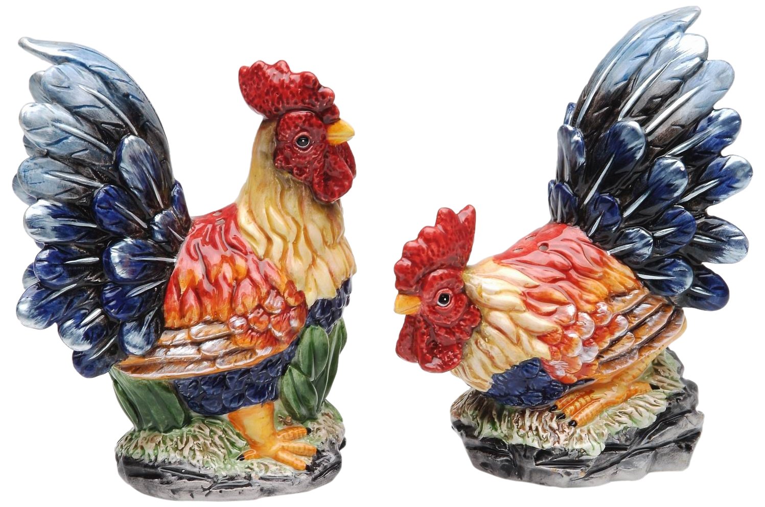 Appletree Design Barn Yard Rooster Salt And Pepper Set, 4-1/2-Inch