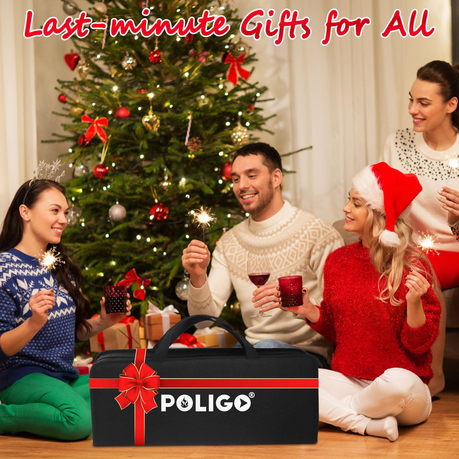 Poligo 26Pcs Bbq Accessories For Outdoor Grill Utensils Set Stainless Steel Bbq Tools Grilling Tools Set For Christmas Birthday