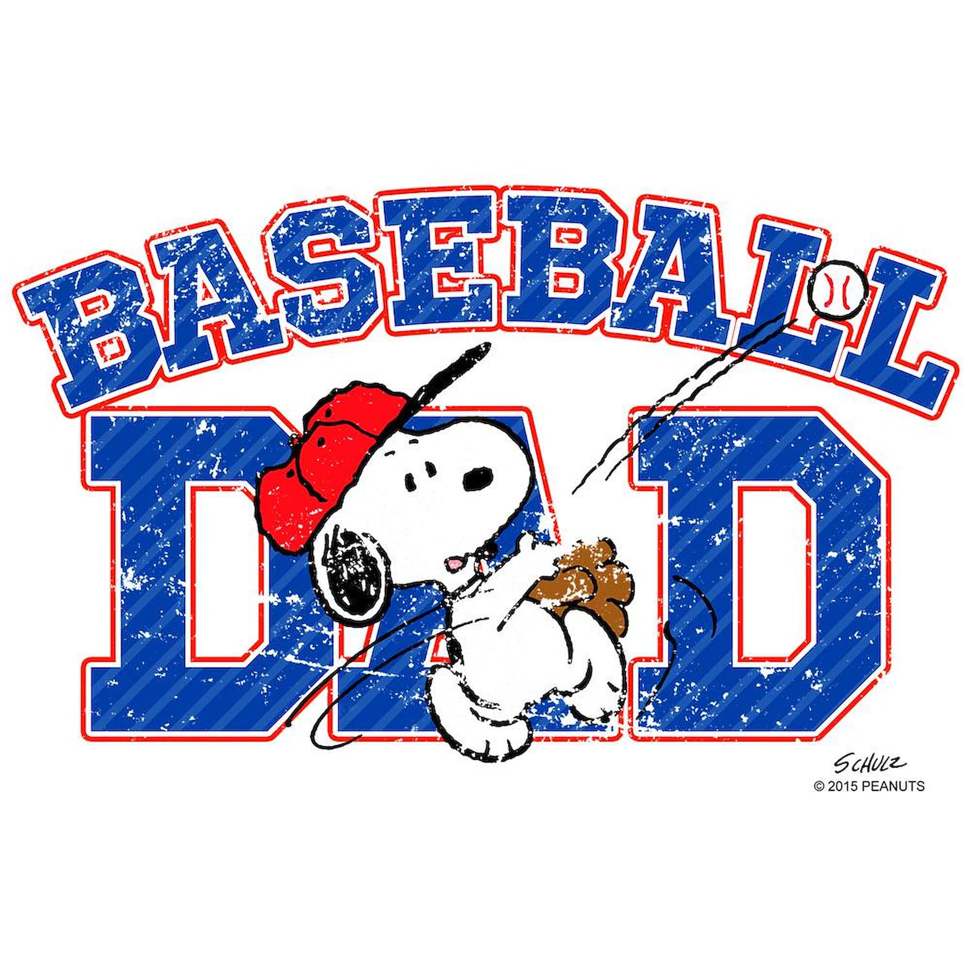 CafePress Snoopy Baseball Dad Mug 11 oz (325 ml) Ceramic Coffee Mug