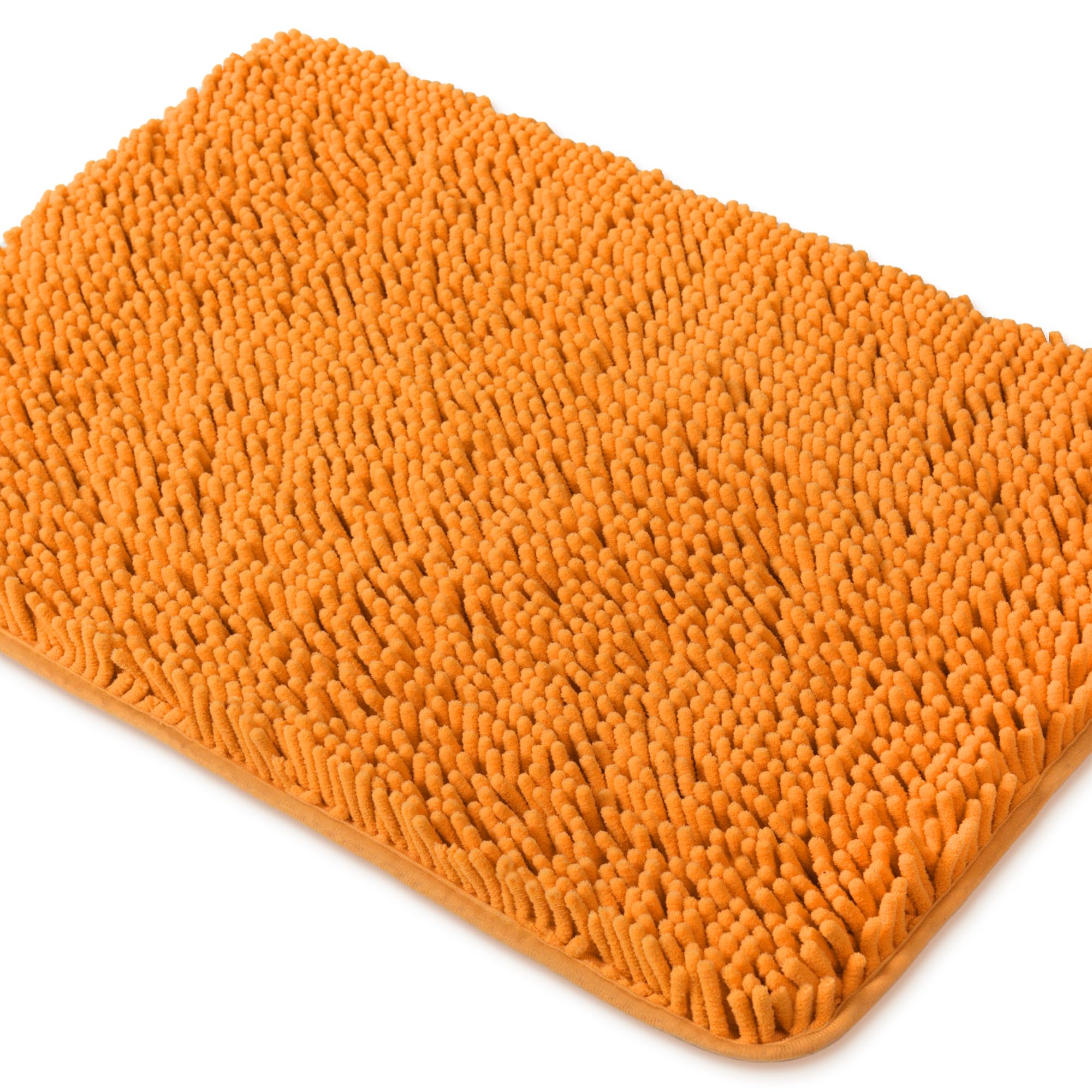 Yeaban Chenille Bathroom Rugs Non-Slip Thick Plush Bath Mat - Absorbent Washable Bath Rugs For Bathroom Shower Sink Carpet (Oran