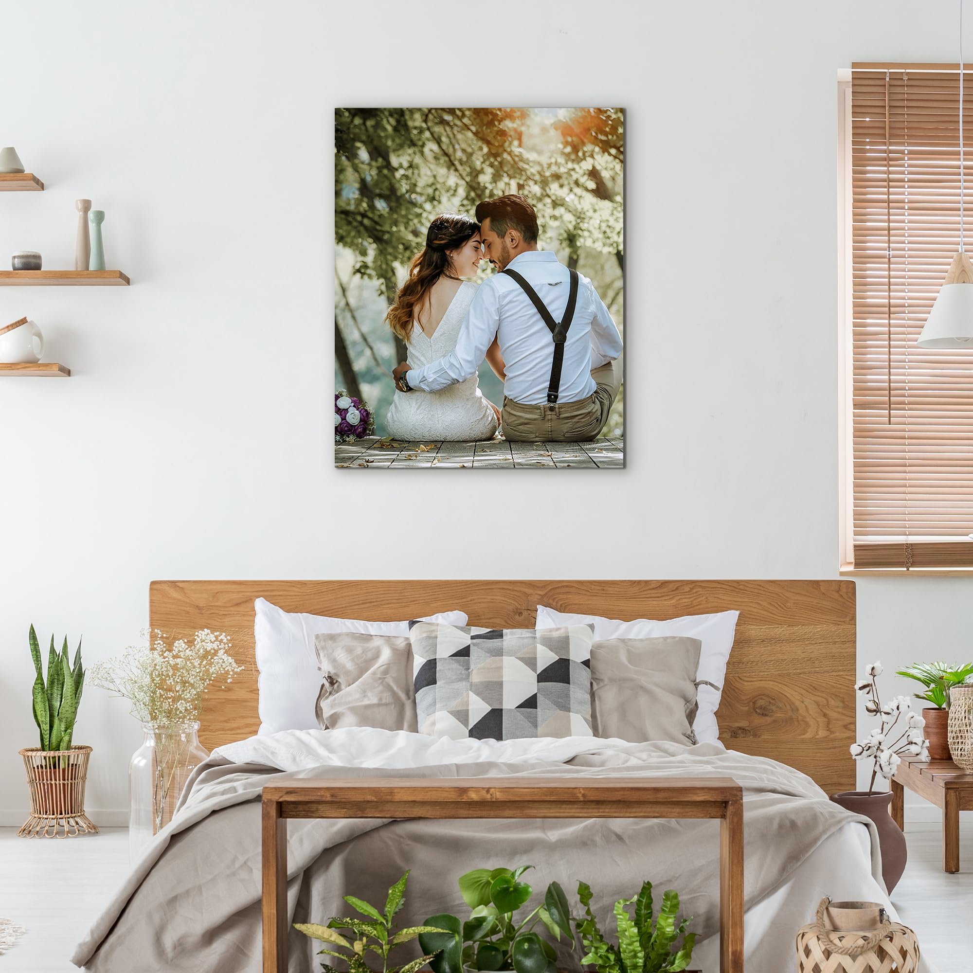 Wega Custom Canvas Prints With Your Photos (Framed 16X24) Upload Your Image/Photo-Custom Personalized Photo Gifts To Canvas,Wall