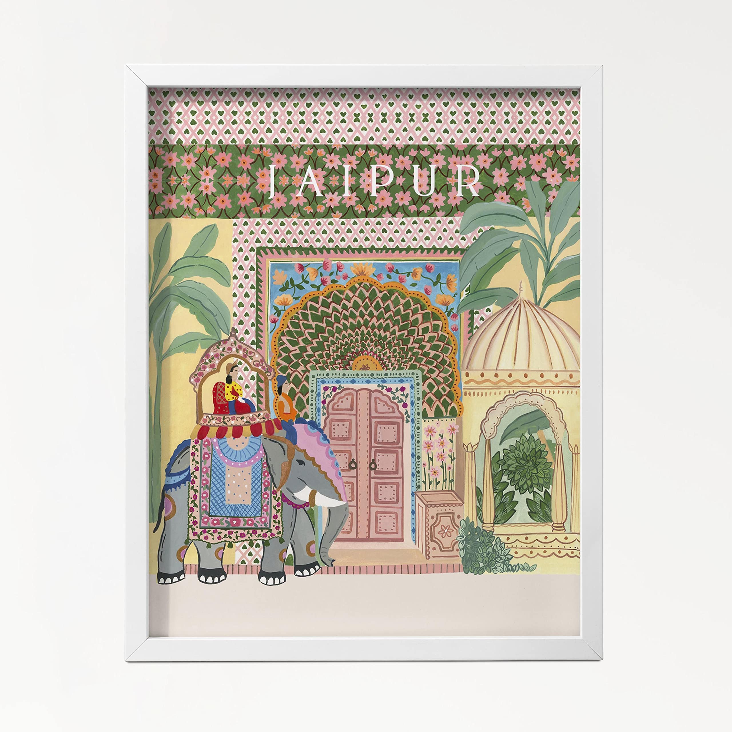 The Spring Palette | JAIPUR - Travel Inspired Modern Wall Painting | Modern Art Painting for Living Room Bed Room and Office | 1