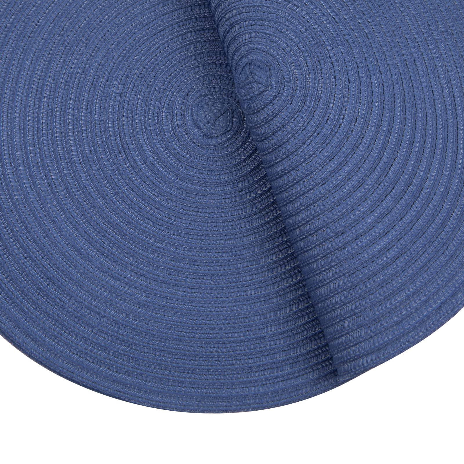 Shacos Round Placemats Set Of 6 Washable 15 Inch Round Table Mats Cotton Polyester Woven Braided Place Mats For Dining Table (Sa