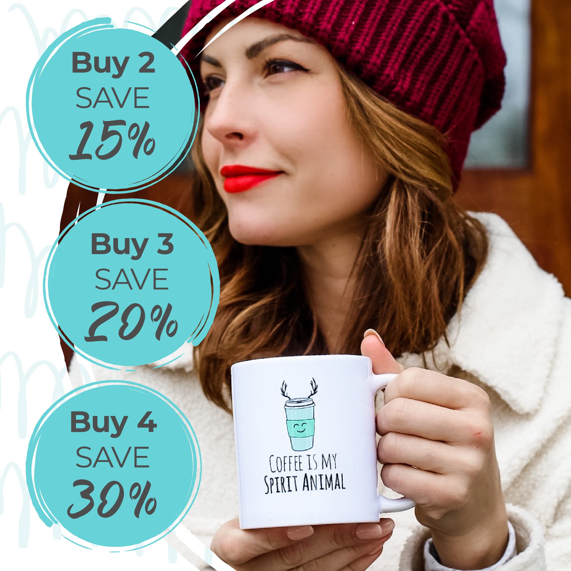 Moonlight Makers Let That Shiitake Go Ceramic 16Oz Coffee Mug, Coffee Lovers Gift Ideas, Funny Novelty Coffee Cups, Cute Pastel