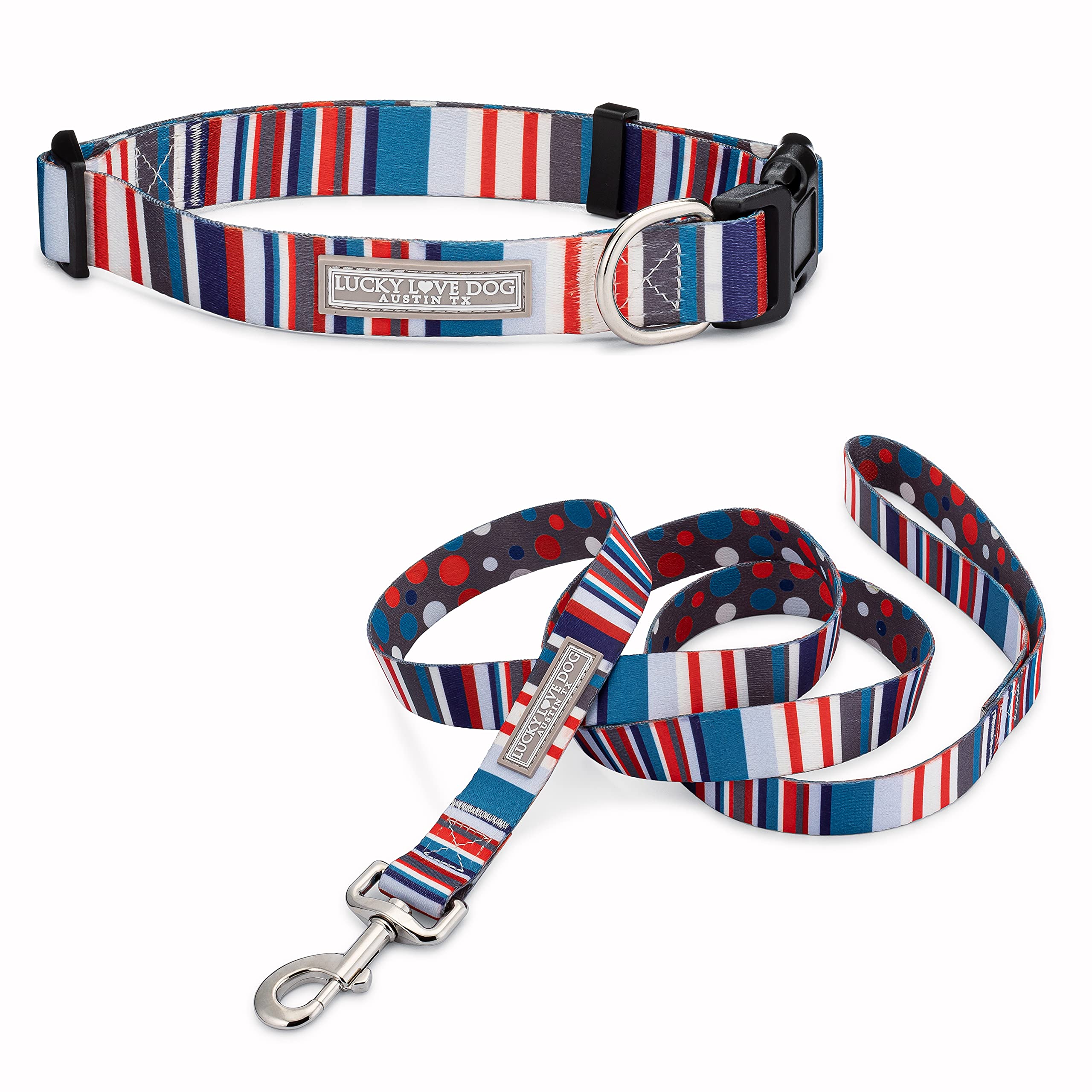 Lucky Love Dog Combo Set Acollar And Leash For Medium Dogs  Male Dog Collars  Matching Collar And Leash Set  Part Of Purchase Do