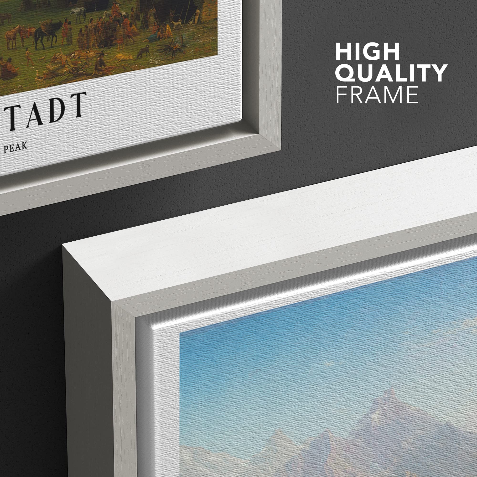 Wall26 Framed Canvas Print Wall Art The Rocky Mountains By Albert Bierstadt Historic Classical Illustrations Fine Art Decorative