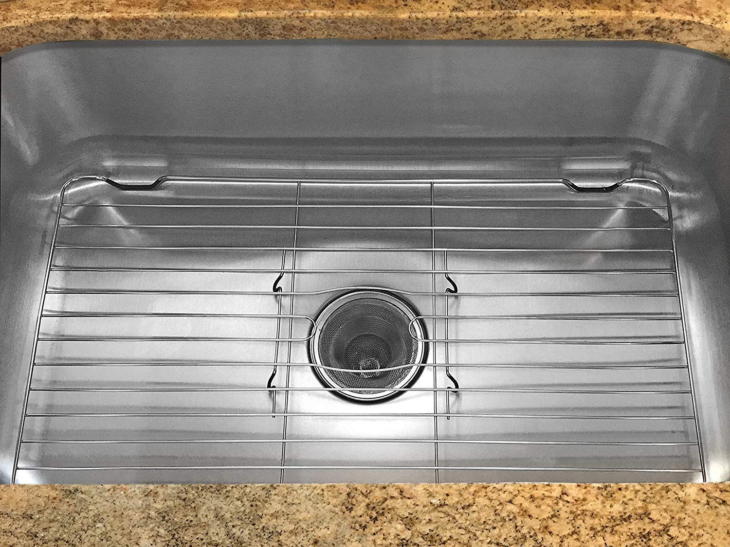 Better Houseware Stainless Steel Sink Protector Sink Mat Stainless Steel Sink Rack For Bottom Of Sink Protectors For Kitchen Sin