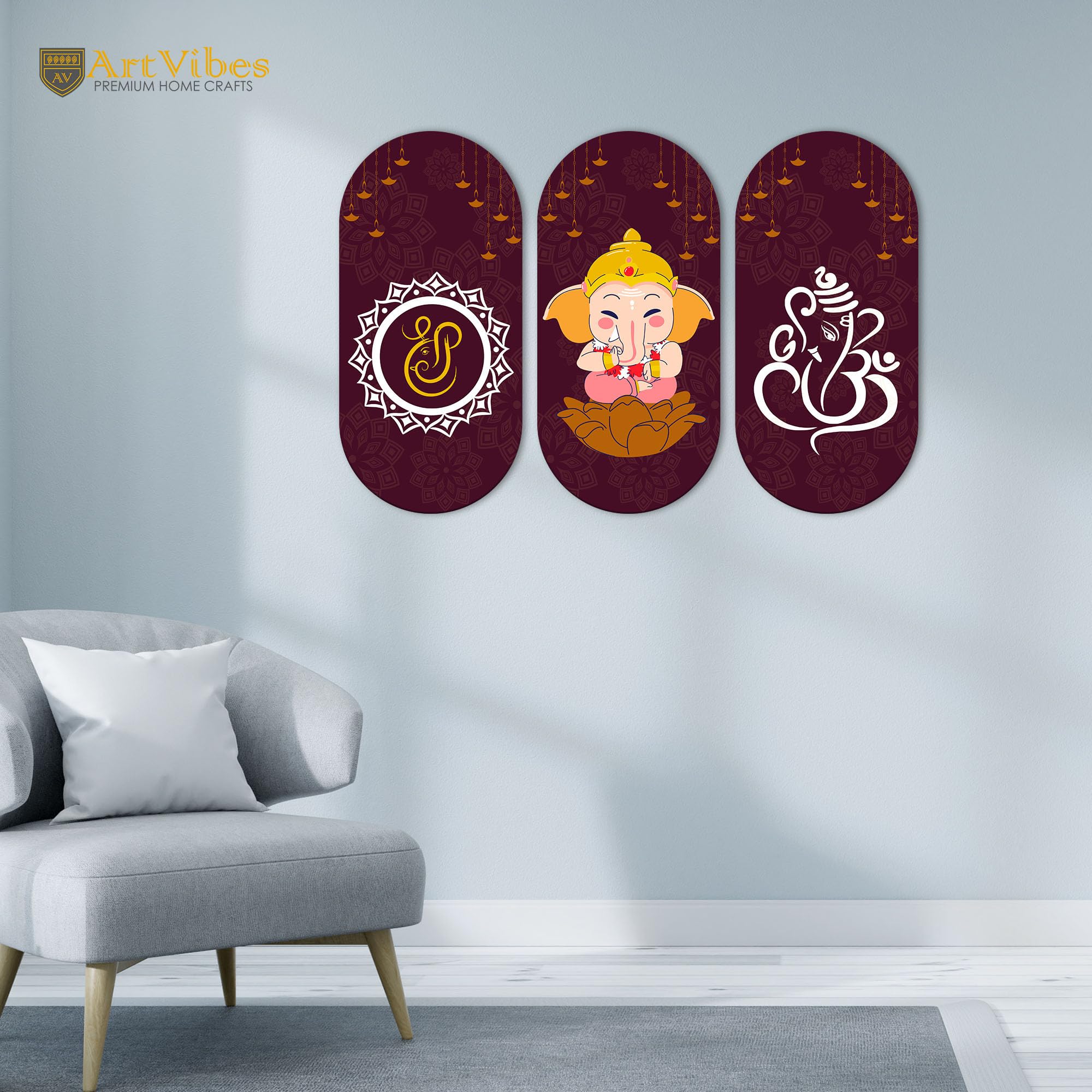 Artvibes Beautiful and Creative Art Printed Wooden Wall Hanger for Home | Office | Living Room | Gift | Modern Decoration Items