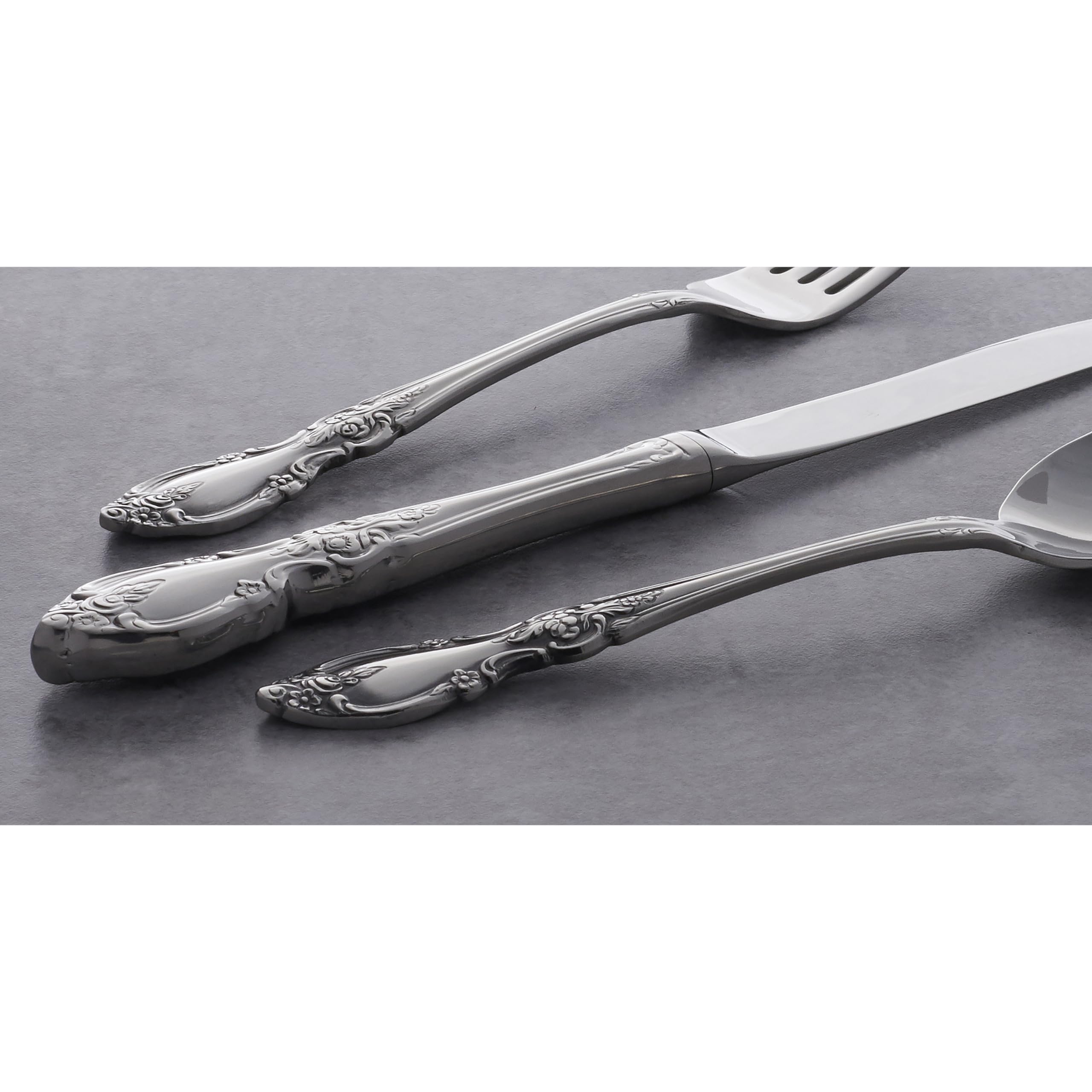 Oneida Louisiana 5-Piece Flatware Set, Service For 1,Silver