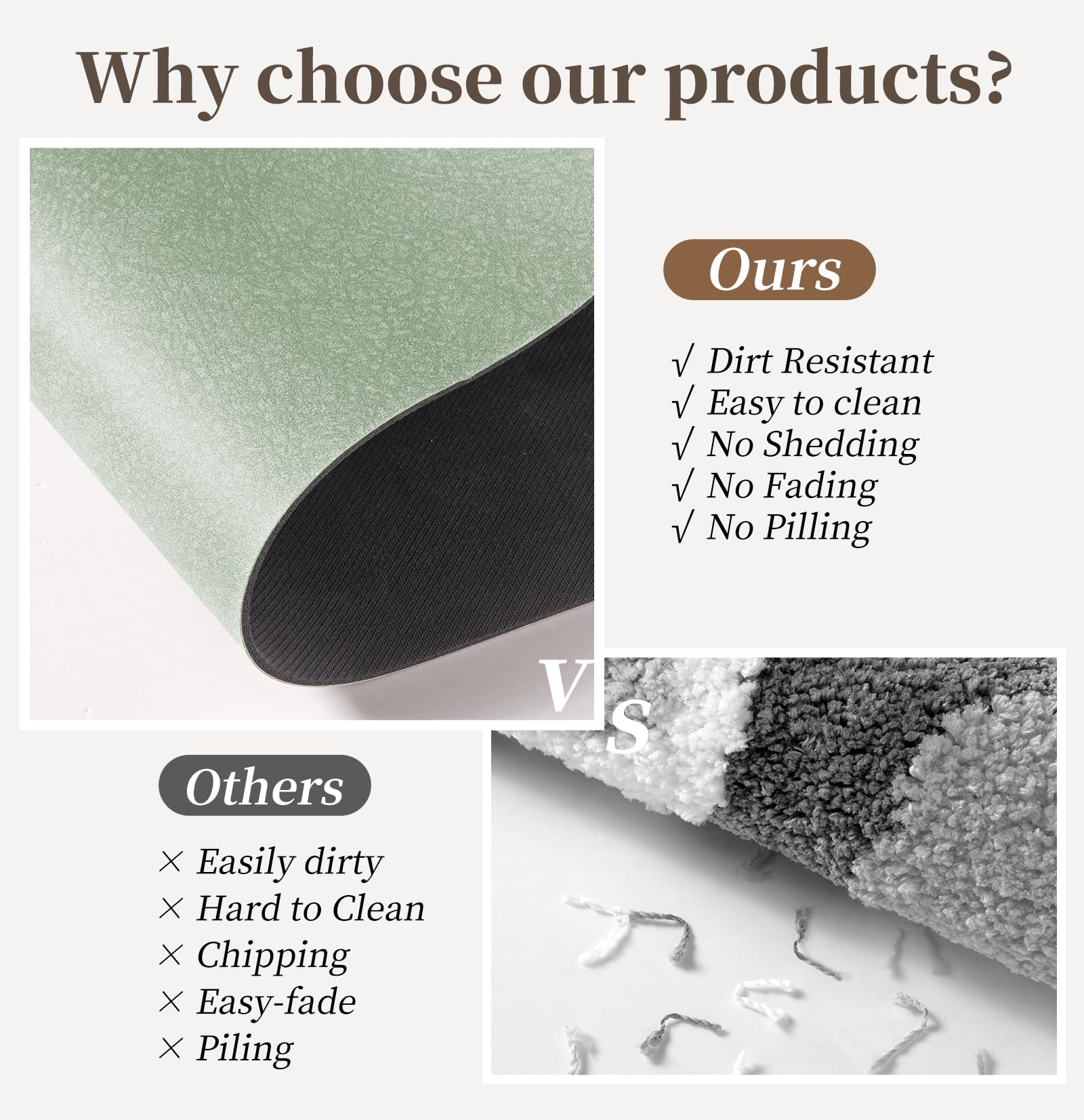 Sage Green Bathroom Mat Rugs Sets 2 Piece - Quick Dry Super Absorbent Bath Mat For Bathroom Diatomaceous Earth Bathroom Rugs Wit