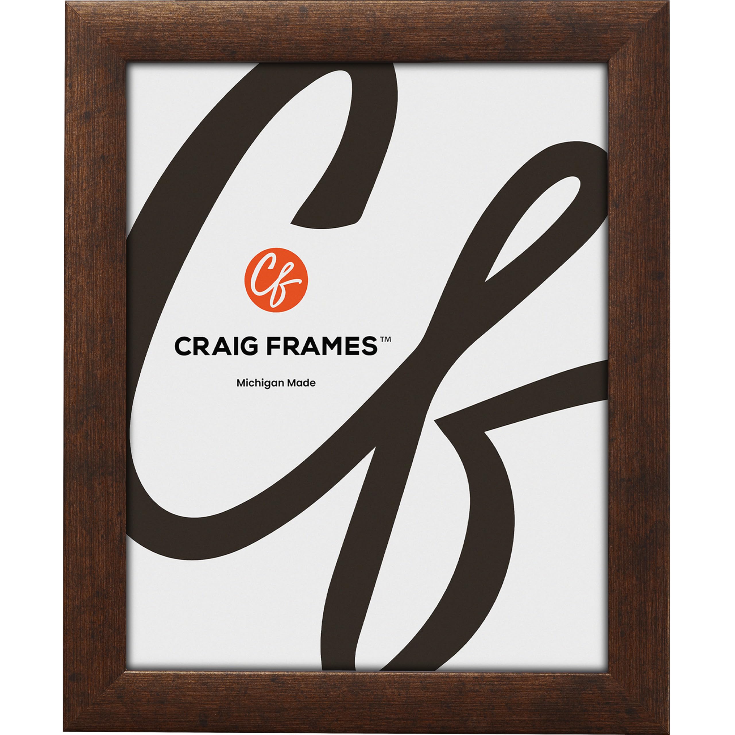 Craig Frames Contemporary, 13x23 Picture Frame, Rustic Copper