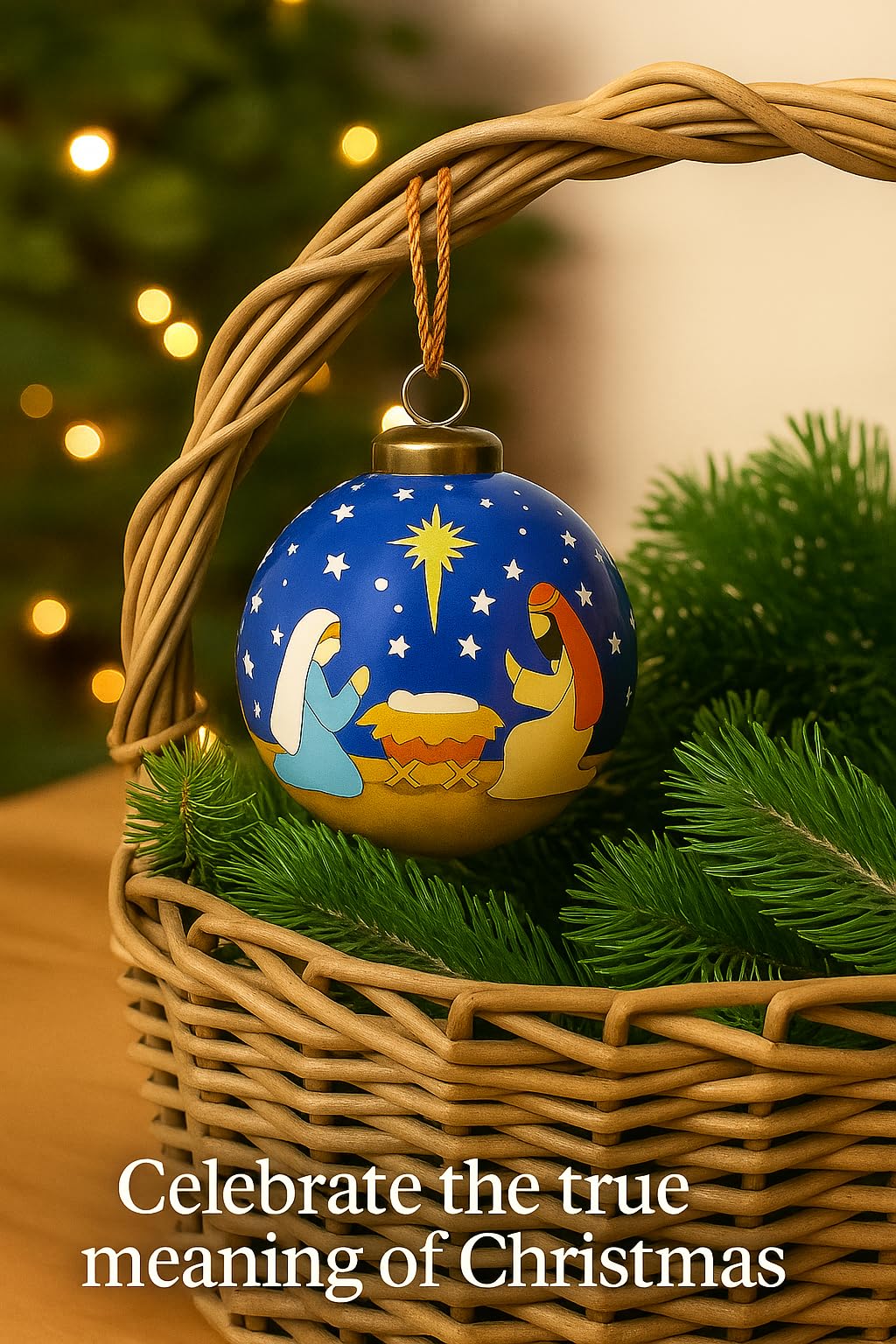 O Holy Night Christmas Ornaments, Nativity Ornaments, A Savior is Born, Nativity Scene Christmas Ornaments, A Child is Born, Bab