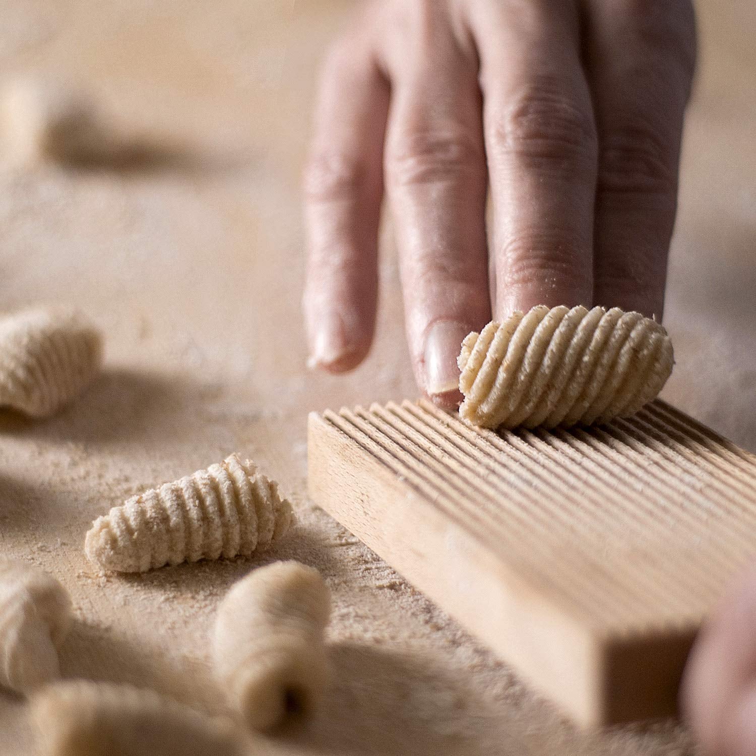 8 Inch Gnocchi Paddle Beechwood Gnocchi Boards Butter Paddle With Dough Scraper For Kitchen Home Use