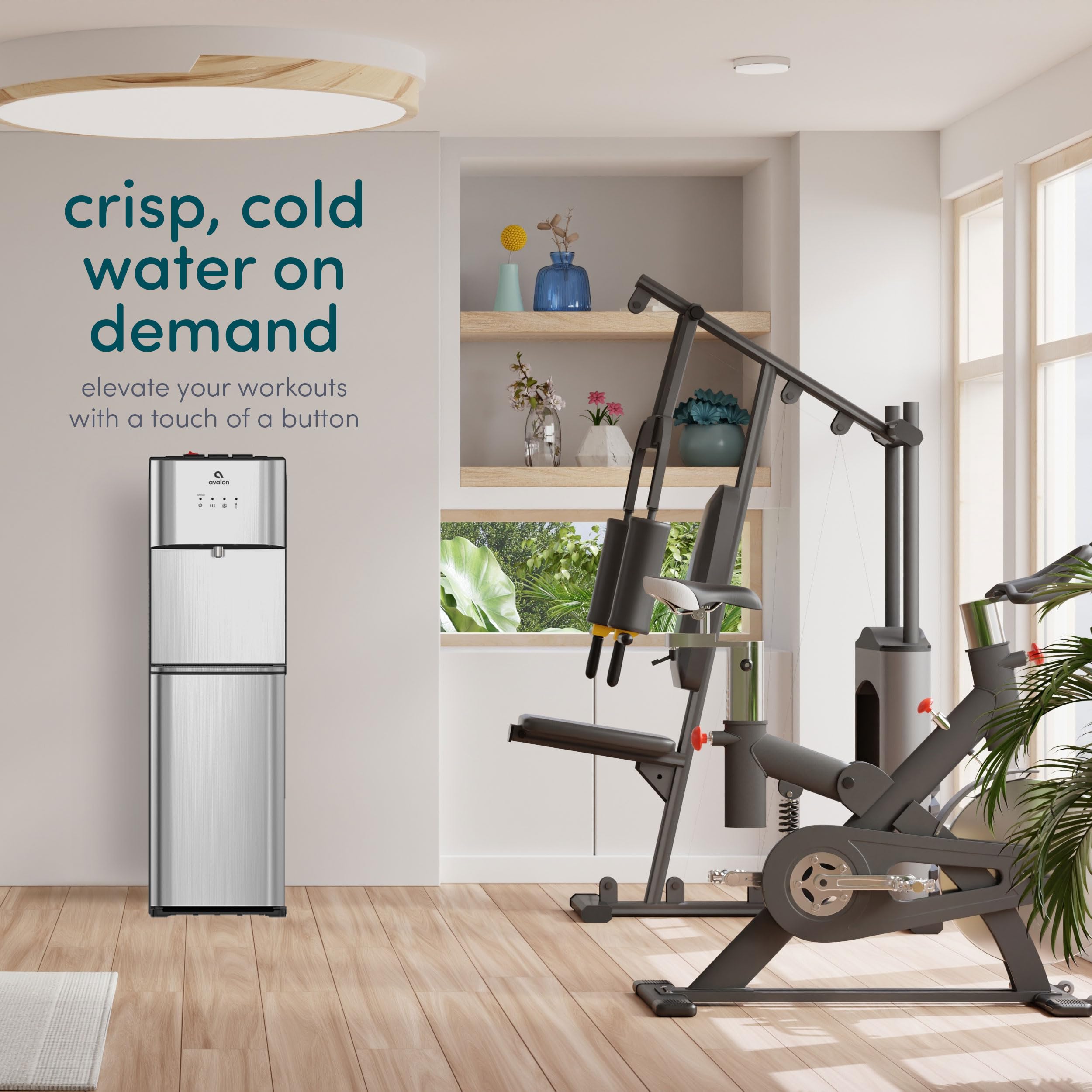 Avalon Limited Edition Self Cleaning Water Cooler Water Dispenser - 3 Temperature Settings - Hot, Cold & Room Water, Durable Sta