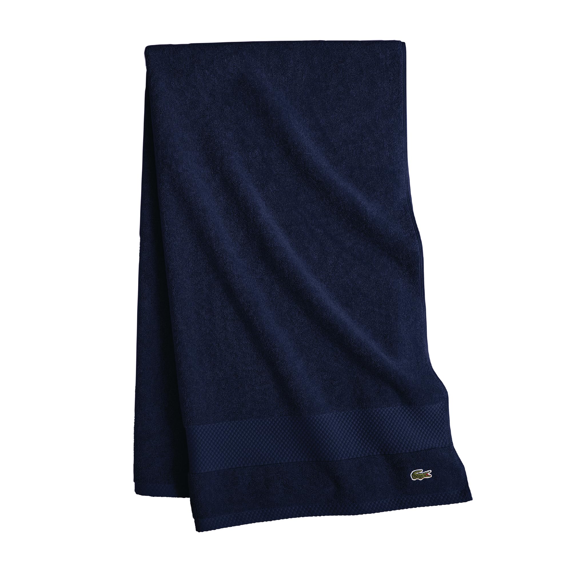 Lacoste Heritage Supima Cotton Bath Sheet, Navy, 35'' X 70''