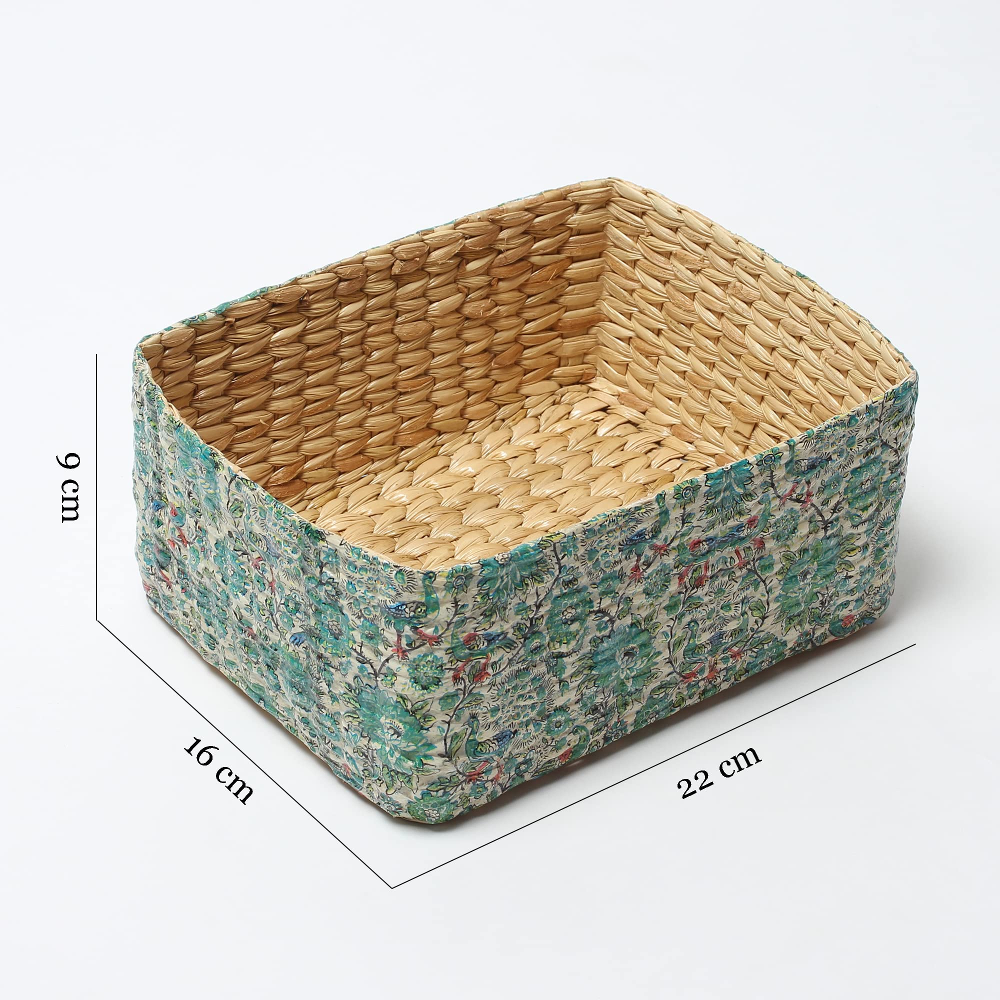 Habere India-All the Cultures Fabricating India Jute Storage Baskets | Cane or Bamboo Basket | Wicker Basket as Gift Hamper Bask