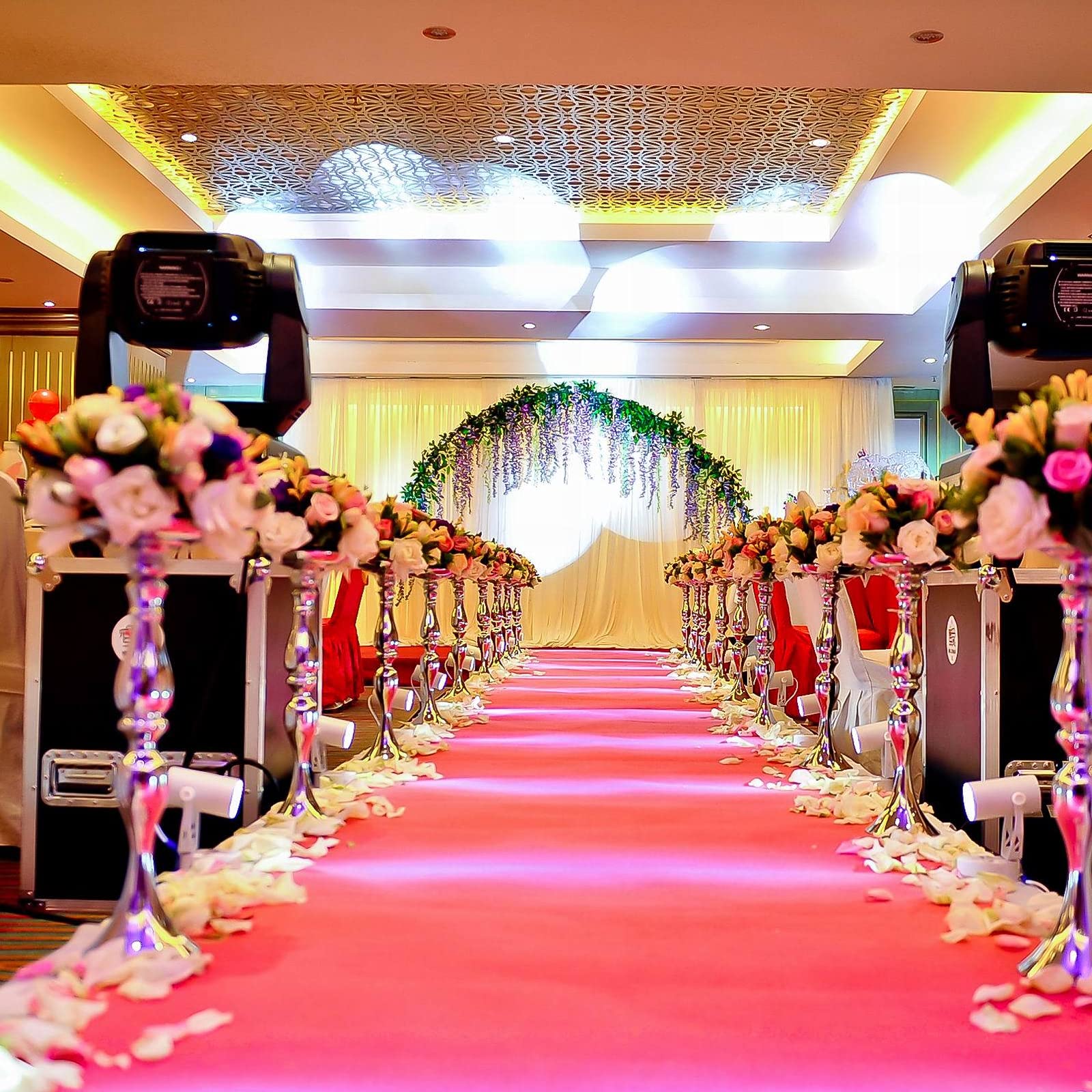 Neo LOONS 1000 Pcs Artificial Silk Rose Petals Decoration Wedding Party Color Purple & White
