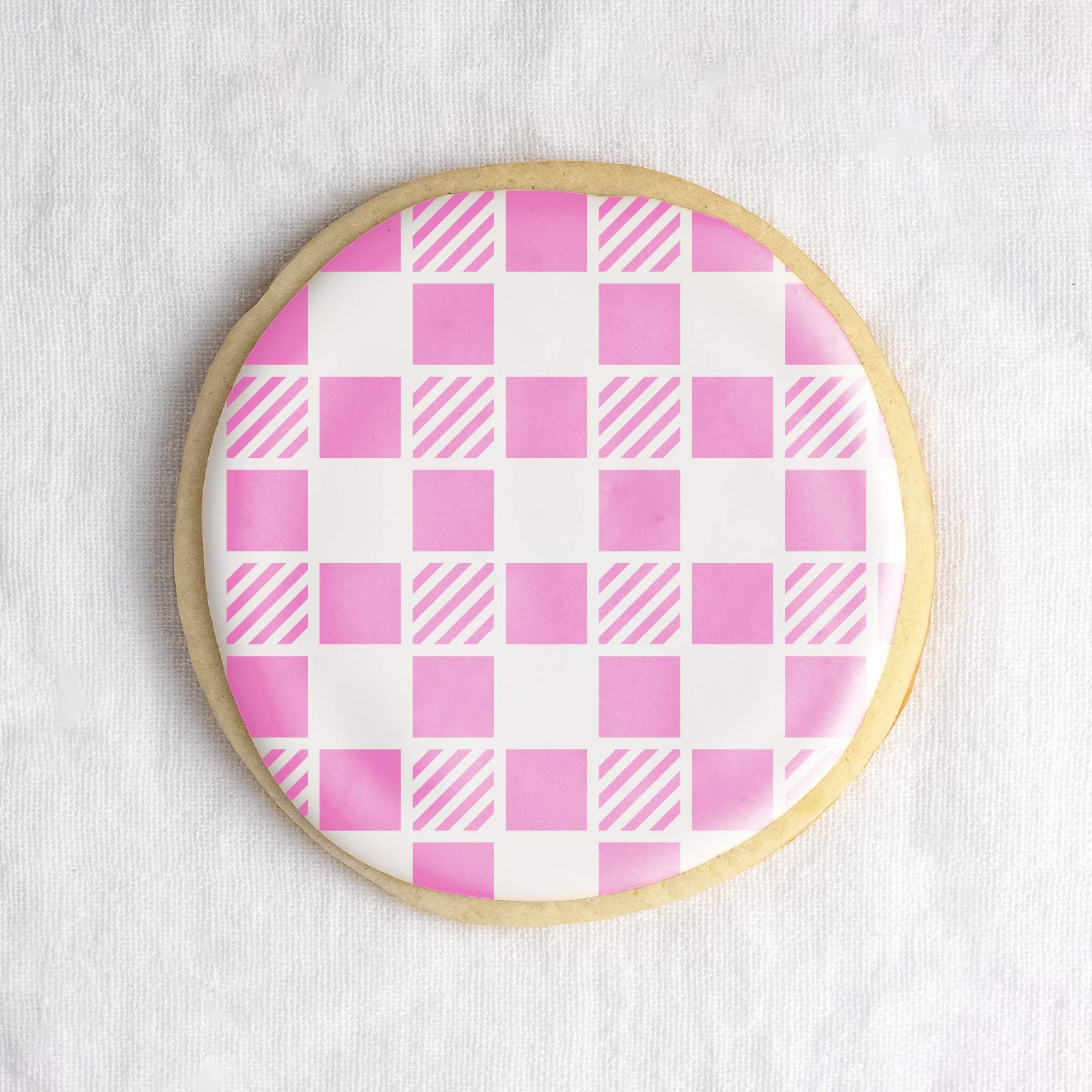 Buffalo Check Cookie Stencil - Easy-To-Use For Stunning Cookie Decorations: Simplifying Cookie Decorating