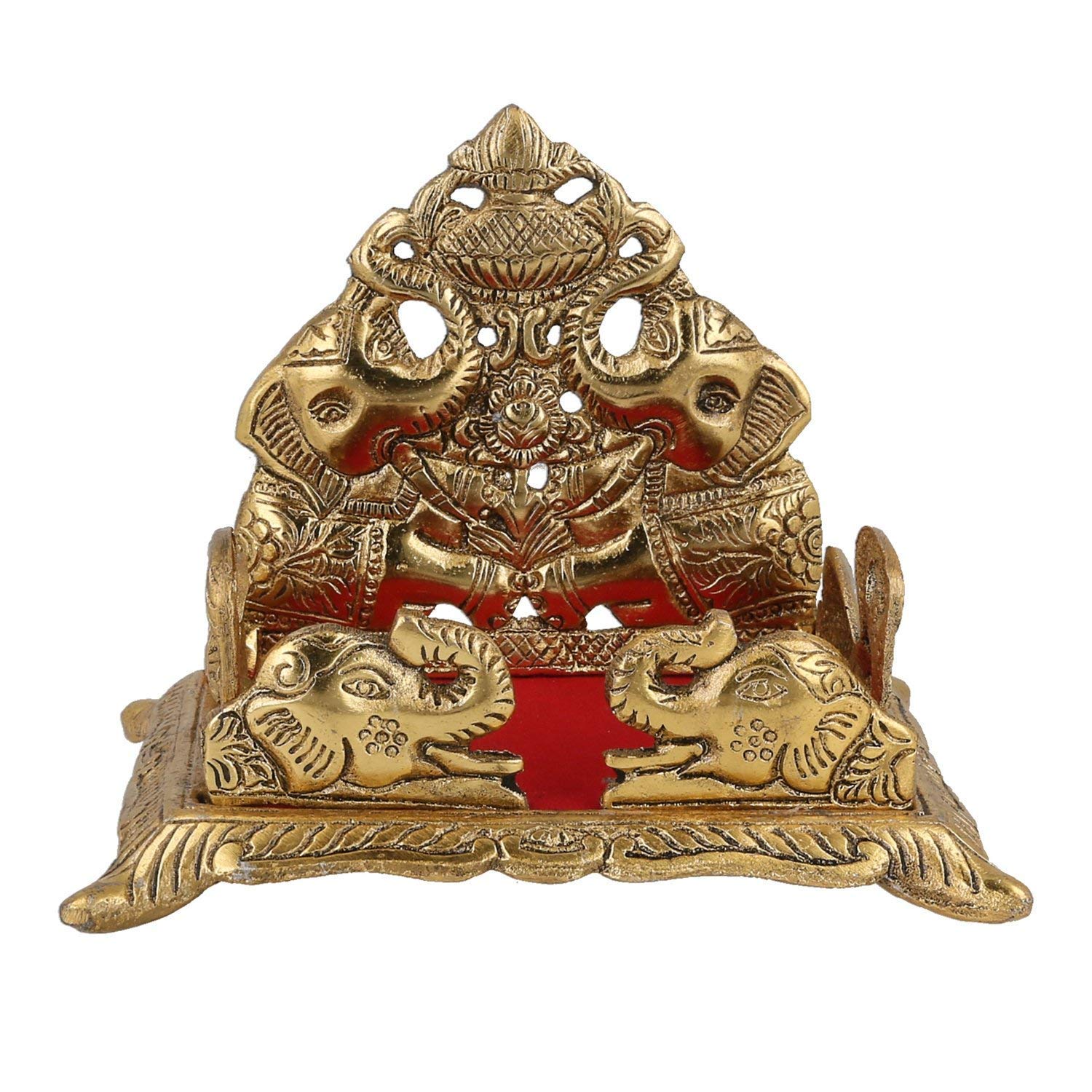 Prince Home Decor & Gifts Handcrafted Krishna Ladoo Gopal/Laddu Bal Gopal White Metal Sihasan, Religious Puja Gifts And, Showpie