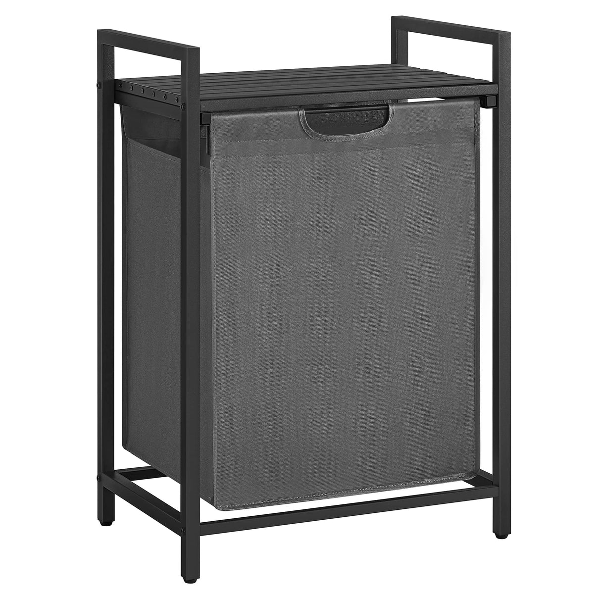 Vasagle Laundry Hamper, Laundry Basket, Laundry Sorter With A Pull-Out And Removable Bag, Shelf, Metal Frame, 17.2 Gallons (65 L