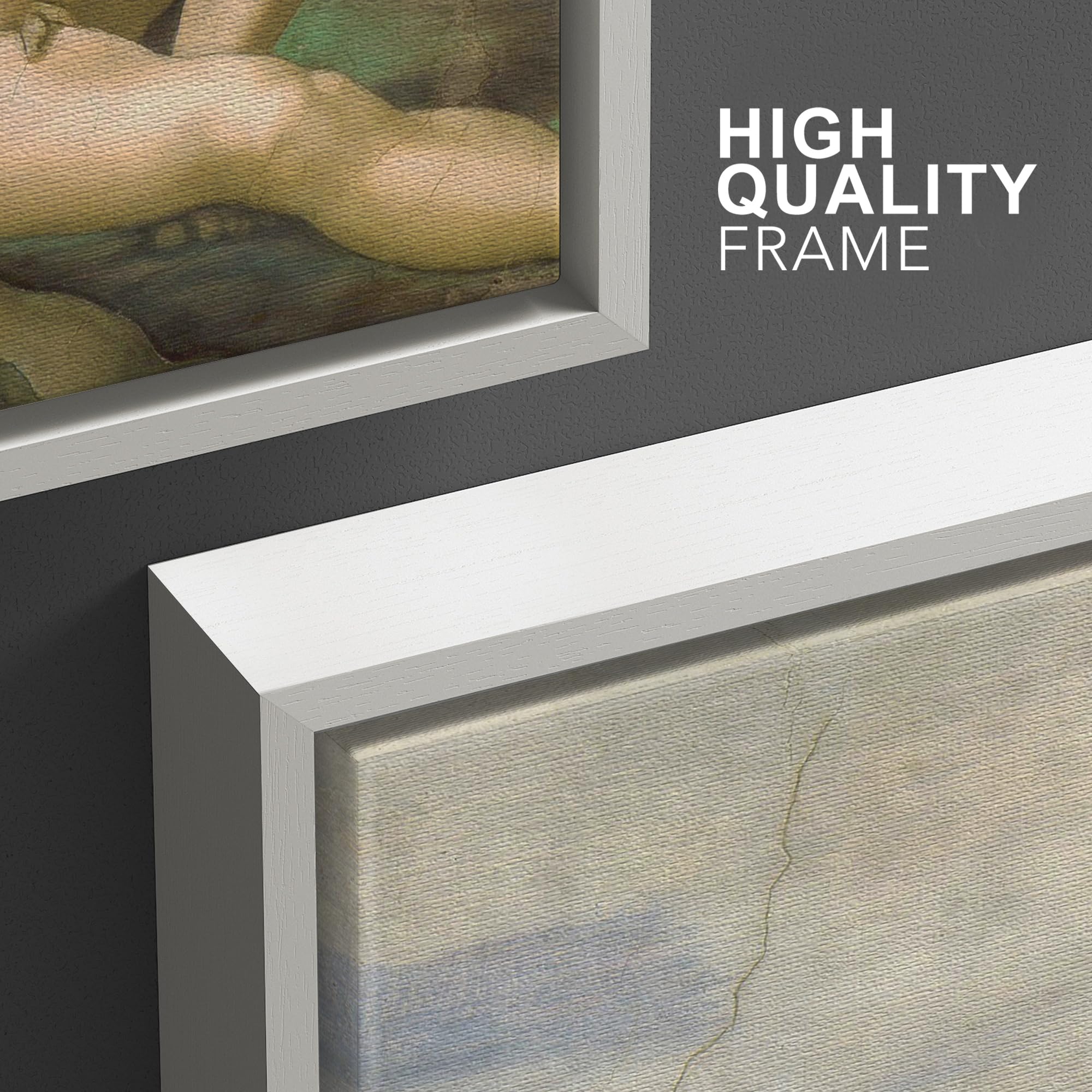 Wall26 Framed Canvas Print Wall Art Set Creation Of Adam By Michelangelo Cultural Historic Oil Painting Fine Art Reproduction Sc