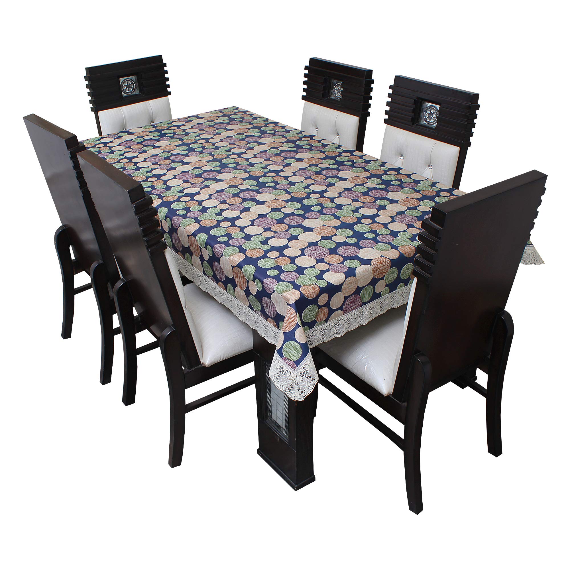 DREAM CARE Multicolor Waterproof Dinning Table Cover 10 Seater Size 60x120 Inch