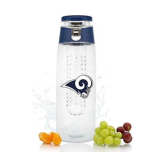 Los Angeles Rams Sport Bottle 24Oz Plastic Infuser Style