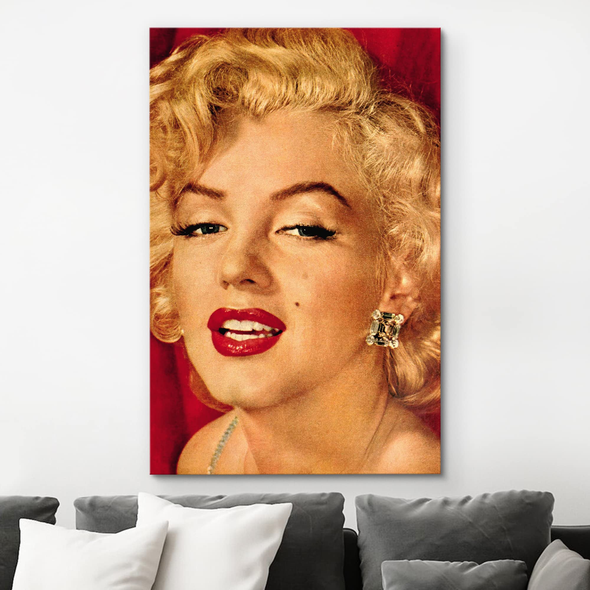 Wall26 Canvas Print Wall Art Colorized Portrait Of Marilyn Monroe People Pop Culture Historical Realism Famous Closeup Colorful