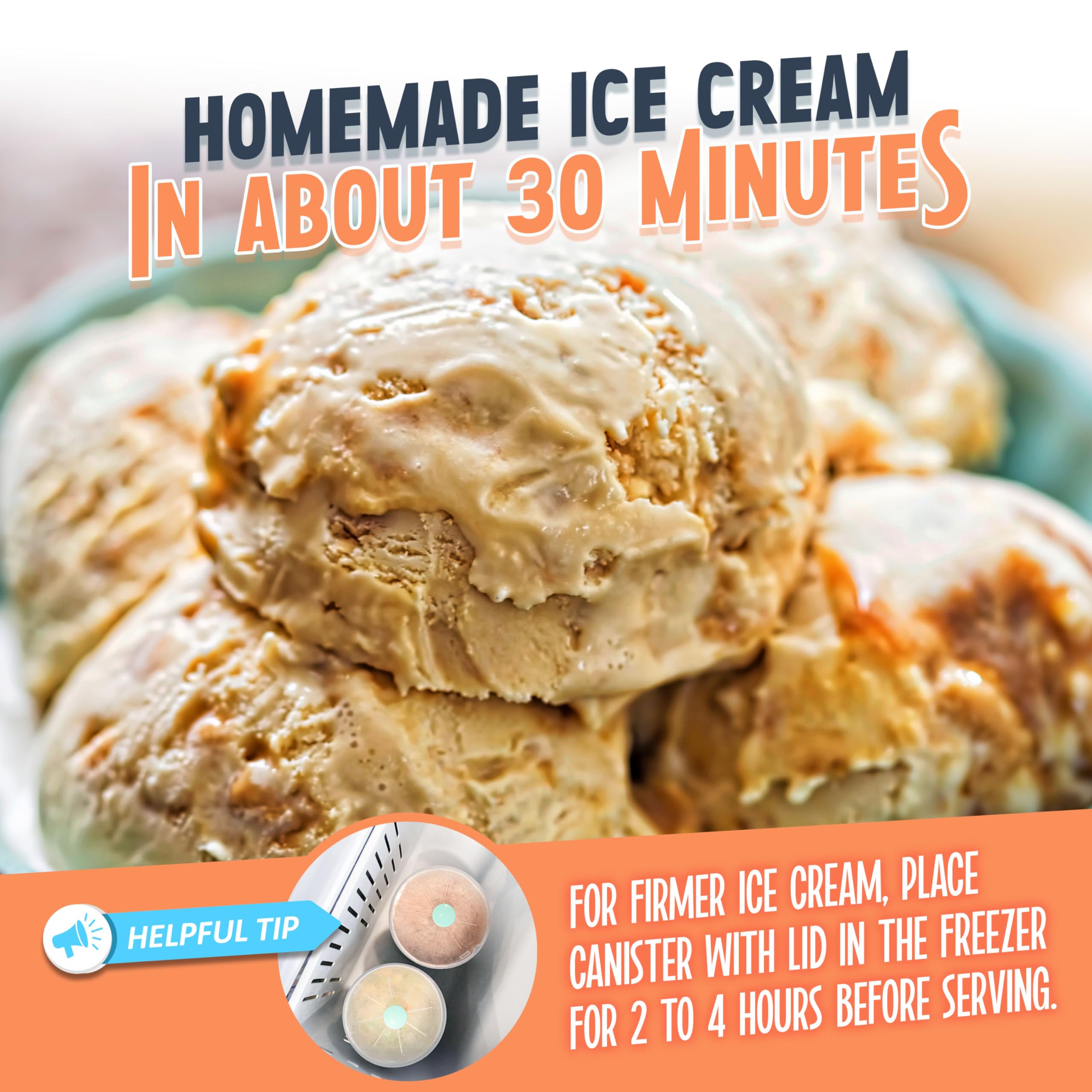 Nostalgia Electric Ice Cream Maker - 4 Qt Old Fashioned Soft Serve Machine - Aqua/White - Makes Frozen Yogurt & Gelato