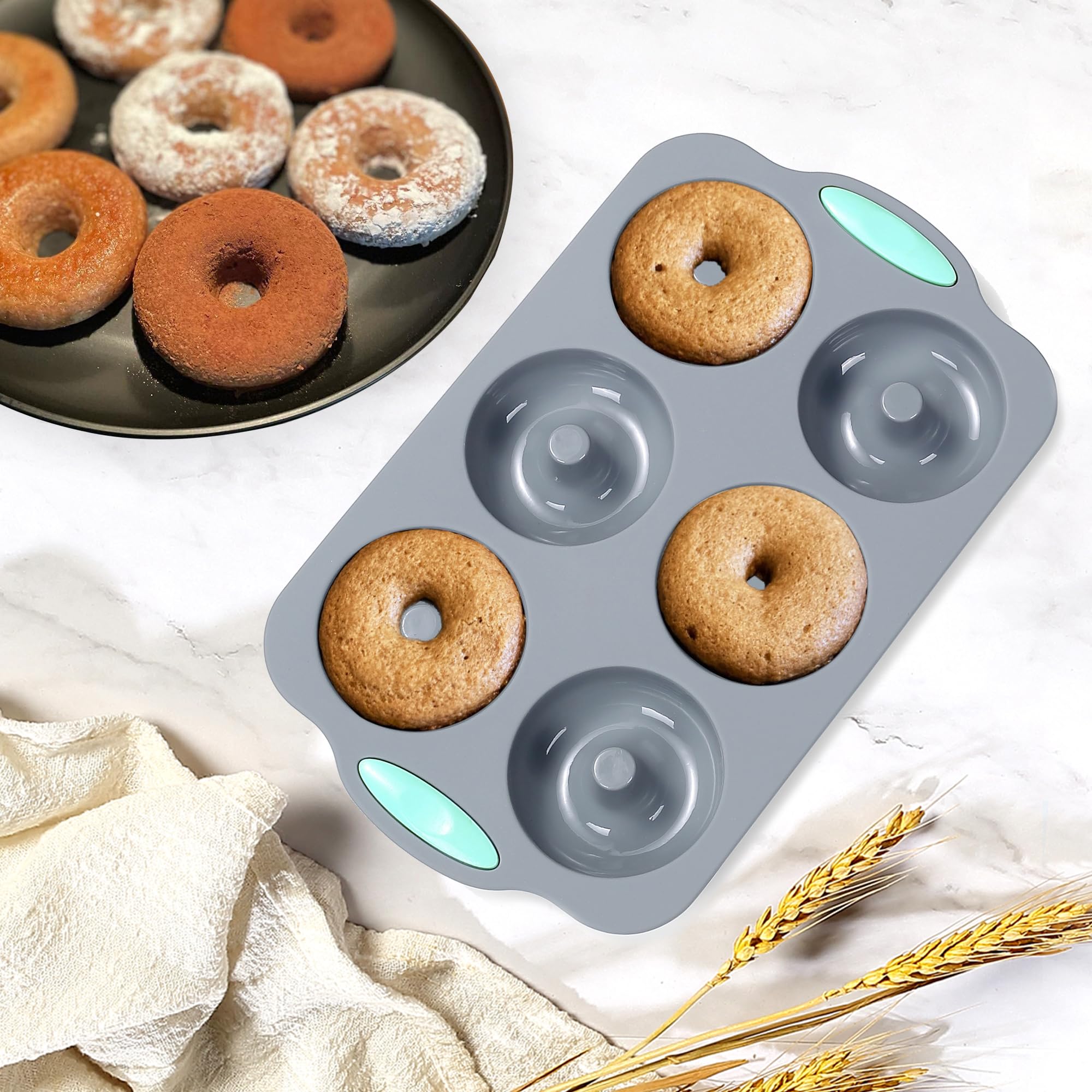 Tongjude 51 Piece Silicone Bakeware Set, Non-Stick Kitchen Oven Baking Pans, Silicone Cake Molds With Muffin Pan, Cookies Baking